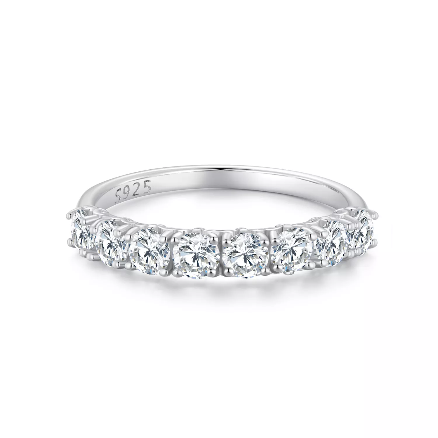 anillo de moissanita con estilo pandora de patrón un certificado msr015