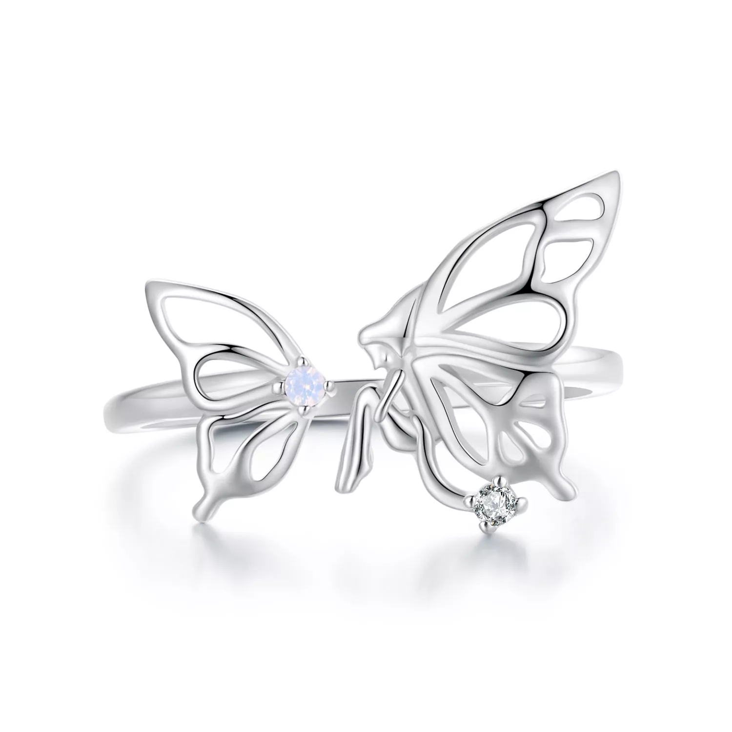 anillo estilo pandora con mariposa y elfo bsr484 e