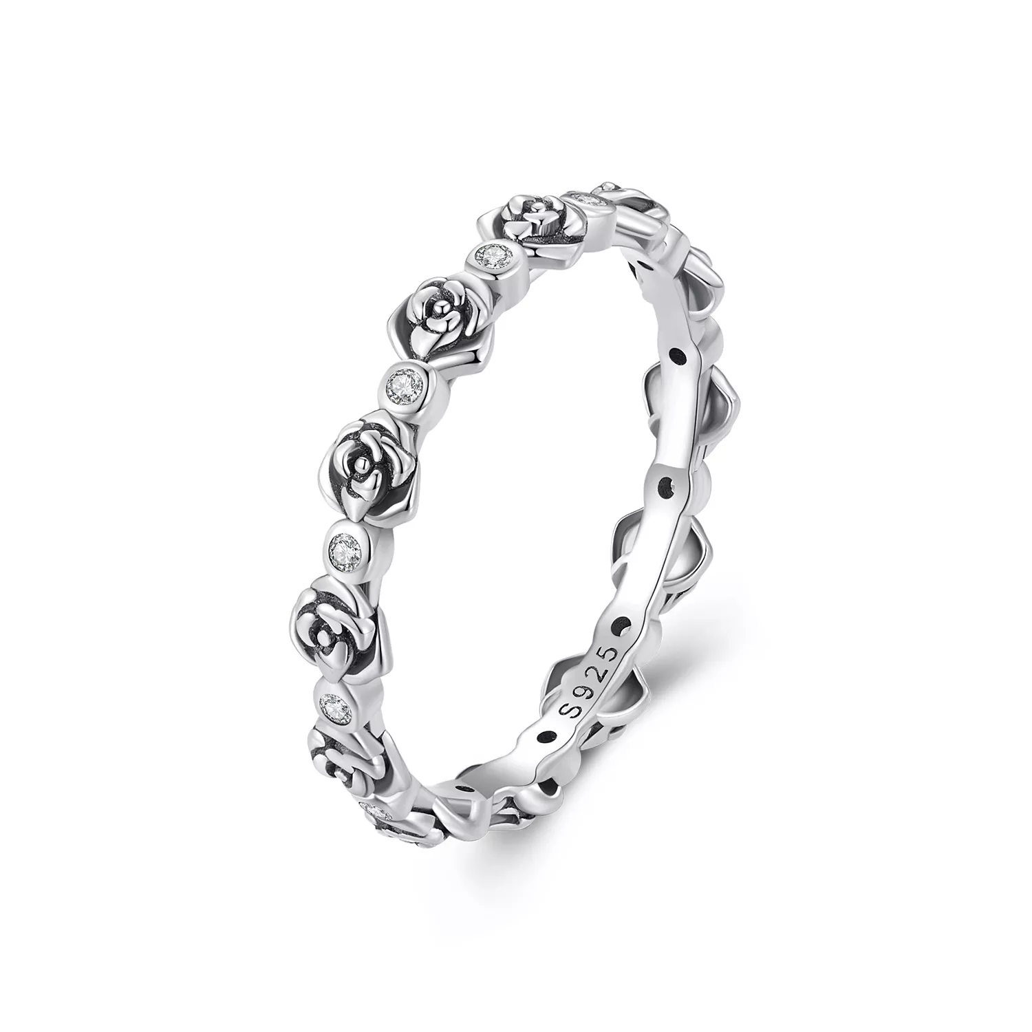anillo estilo pandora en rosa scr960