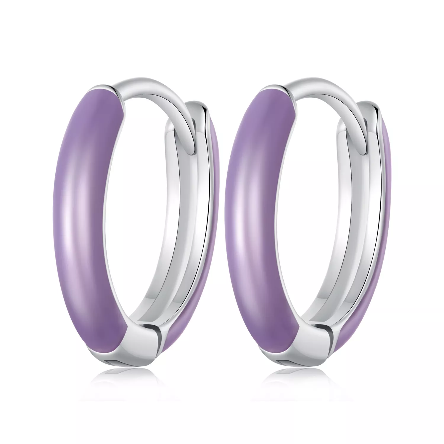 aretes de aro luminosos al estilo pandora sce1644