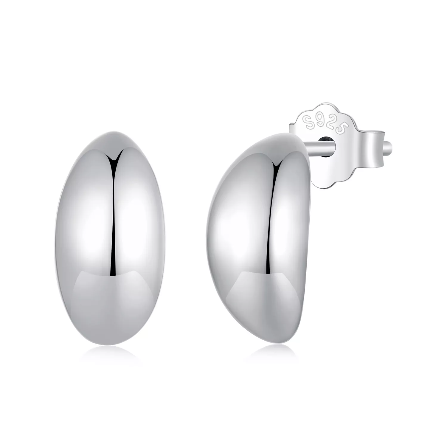 aretes de estilo pandora con forma de luna sce1632