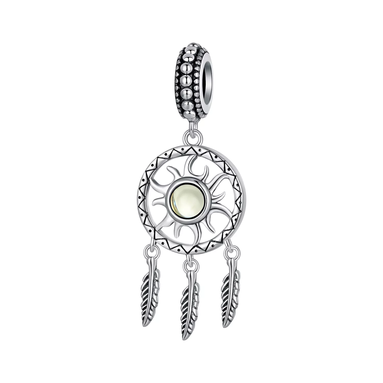 atrapasueños colgante de estilo pandora con diseño de sol scc2593