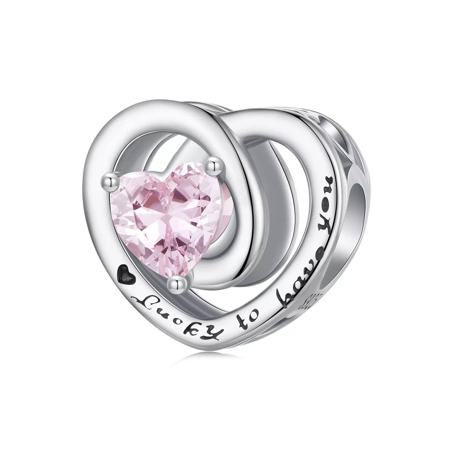 charm de agradecimiento con estilo pandora bsc921