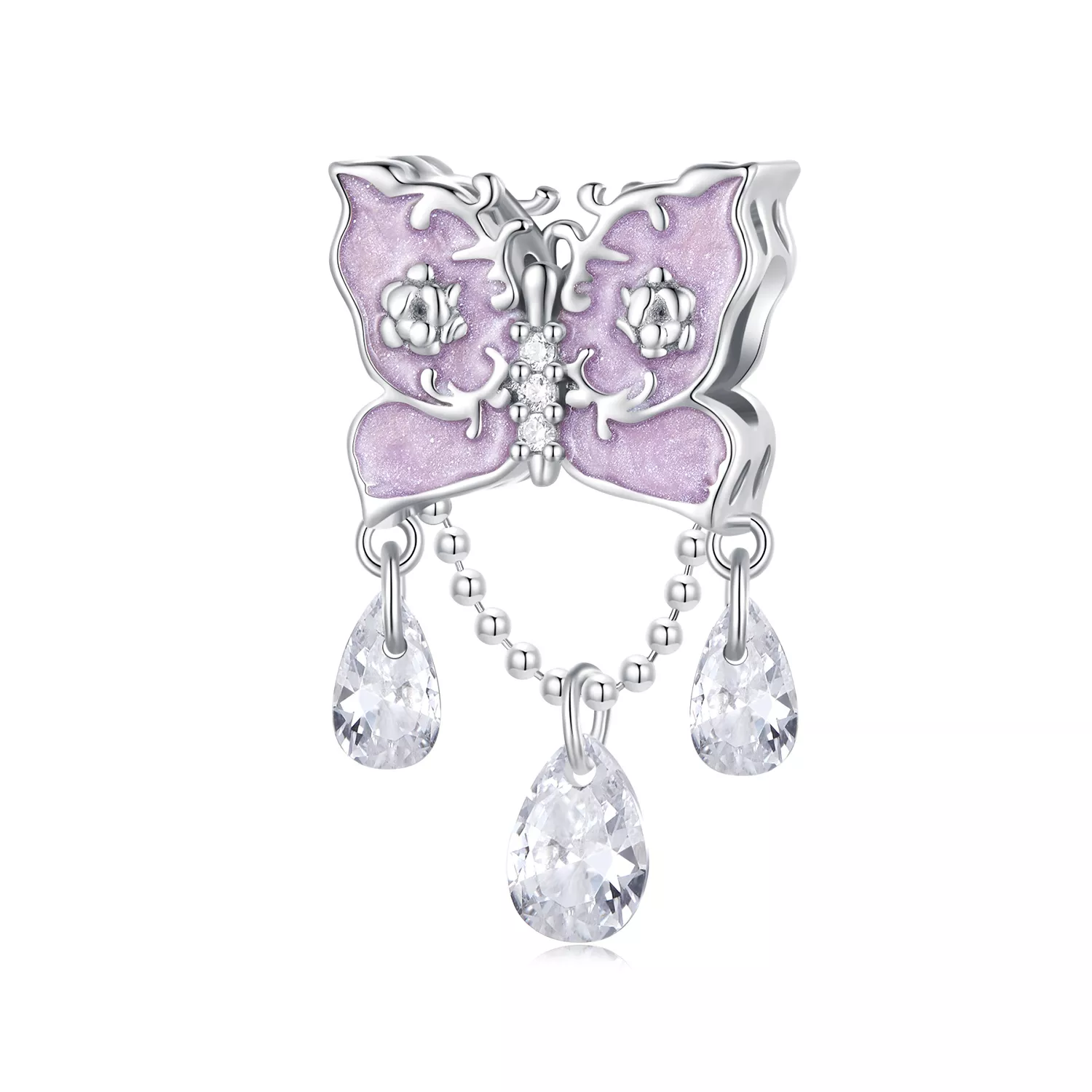 charm de estilo pandora con mariposa scc2543