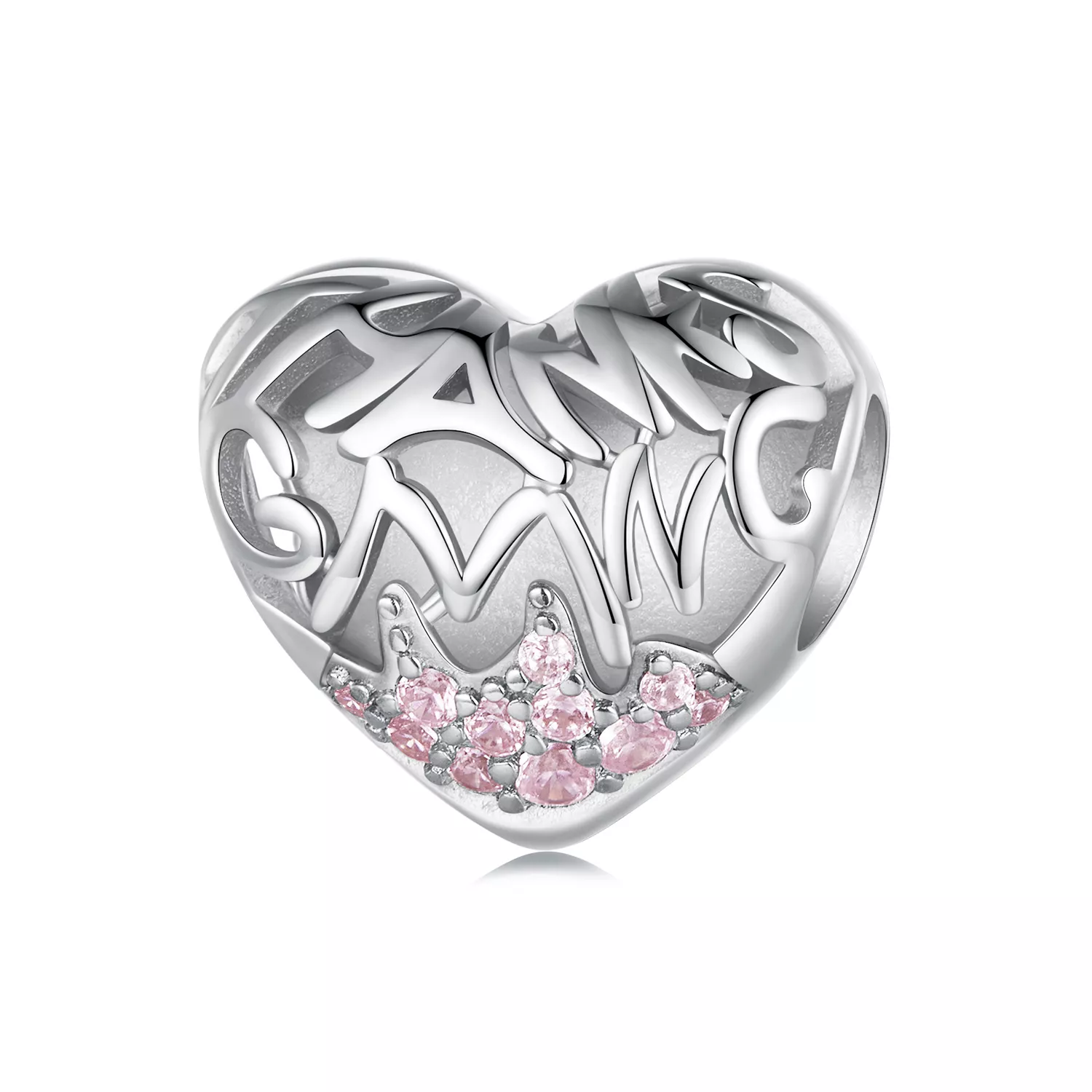 charm en forma de corazón con estilo de pandora para acción de gracias bsc923