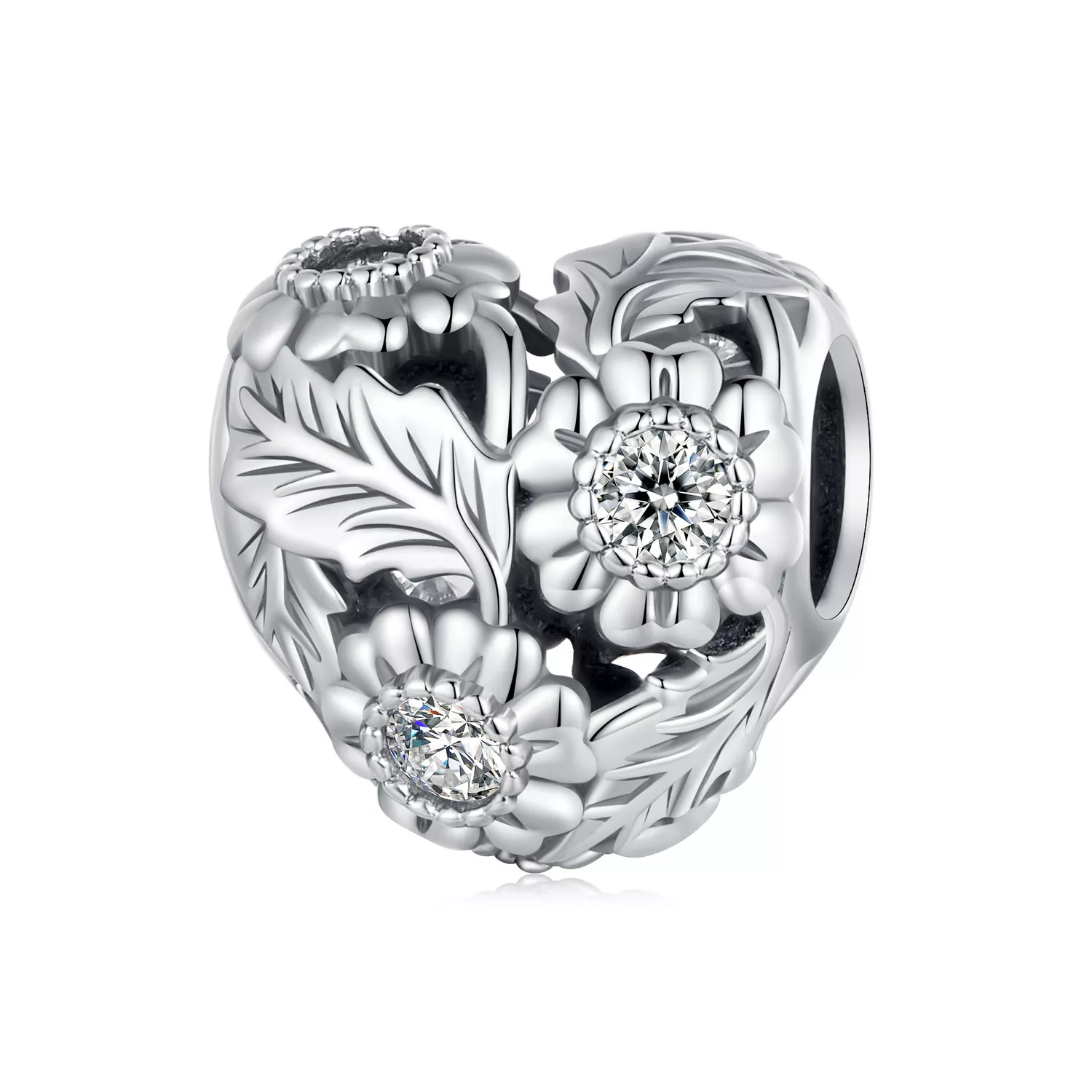 charm estilo pandora con diseño de vid vintage scc2610