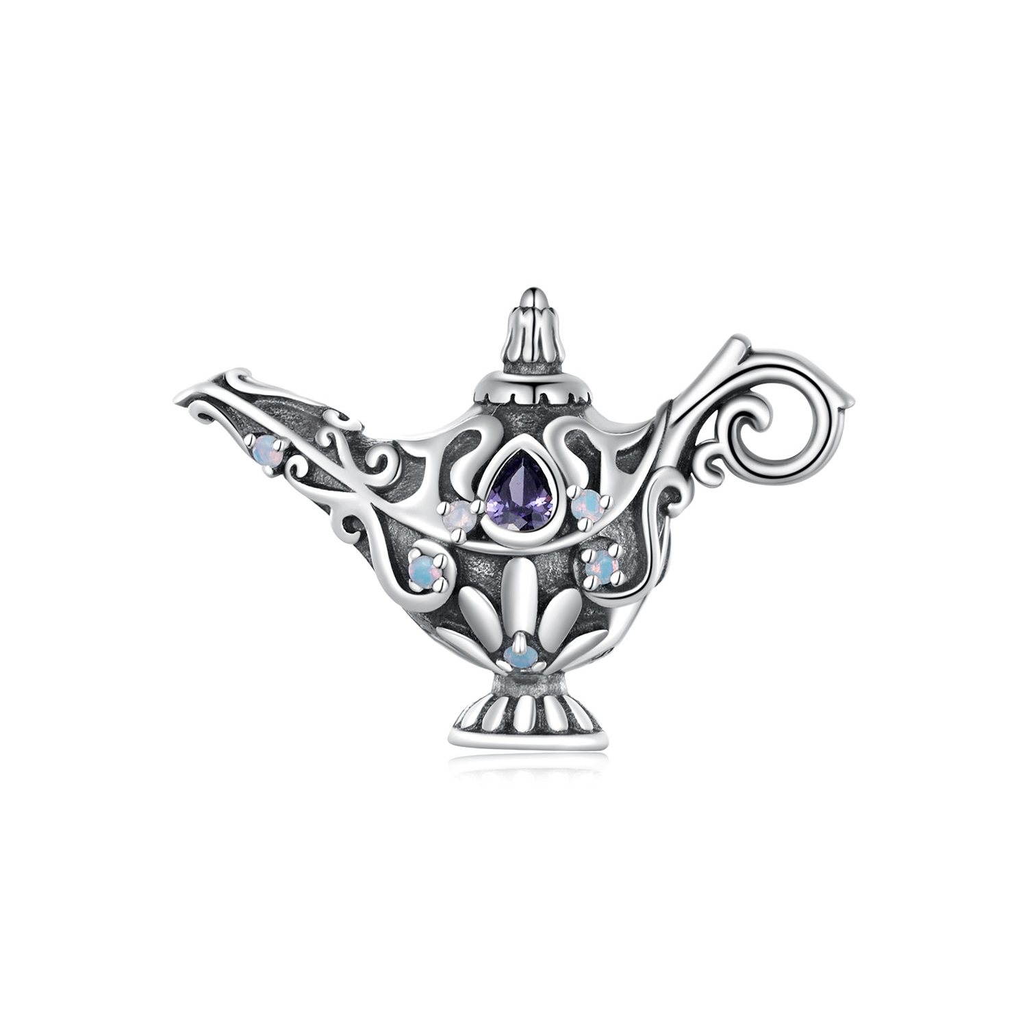 charm estilo pandora de lámpara mágica de seos bsc893