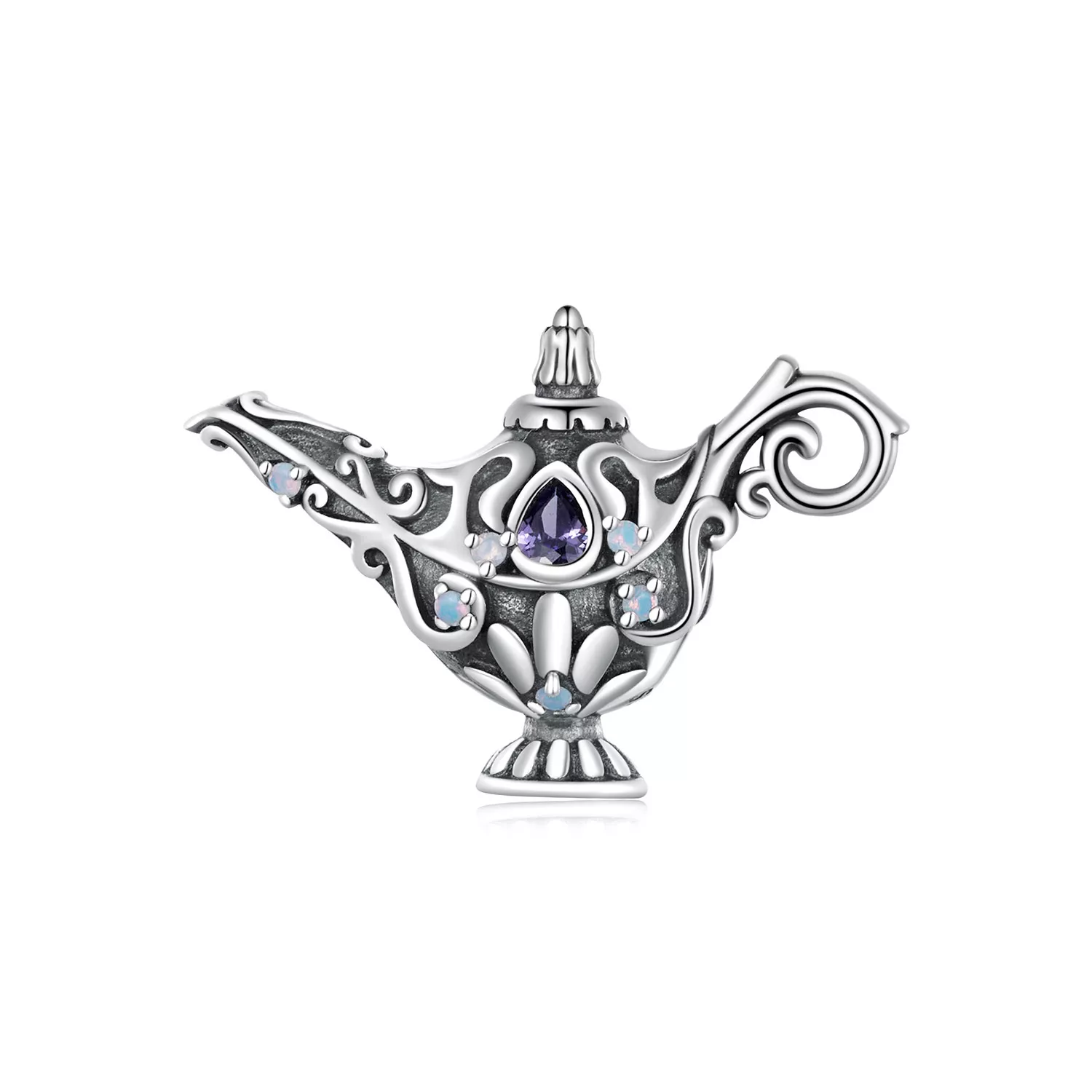 charm estilo pandora de lámpara mágica de seos bsc893