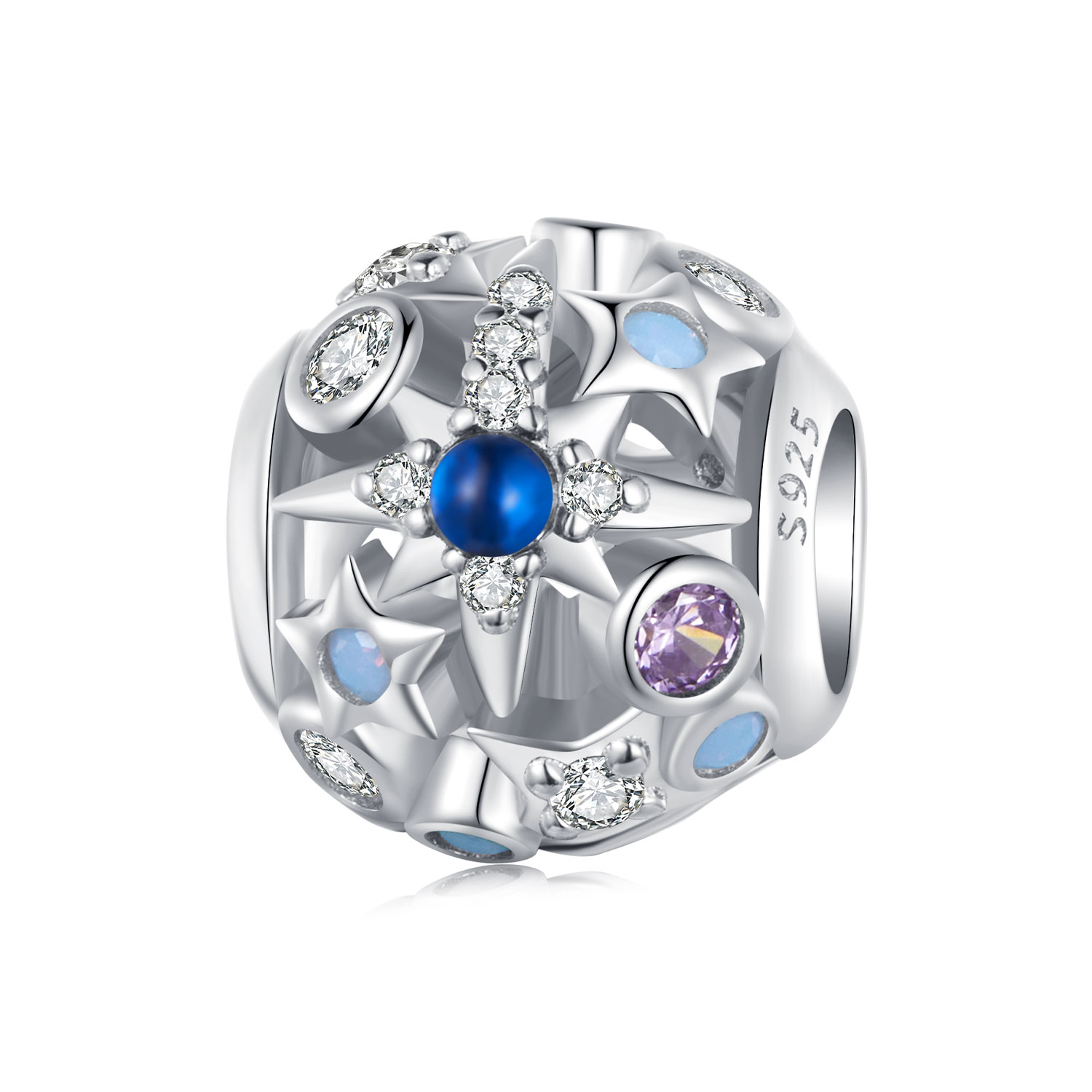 charm tipo pandora estrellas de día y noche scc2554