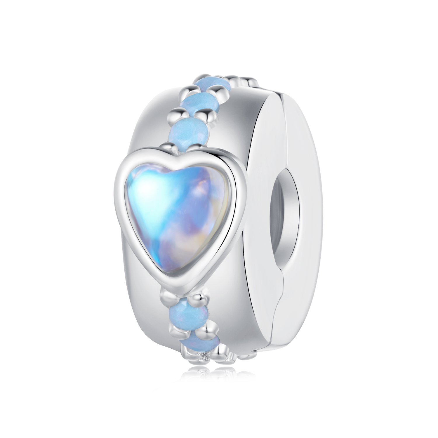 clip de estilo pandora con corazón mágico scc2537