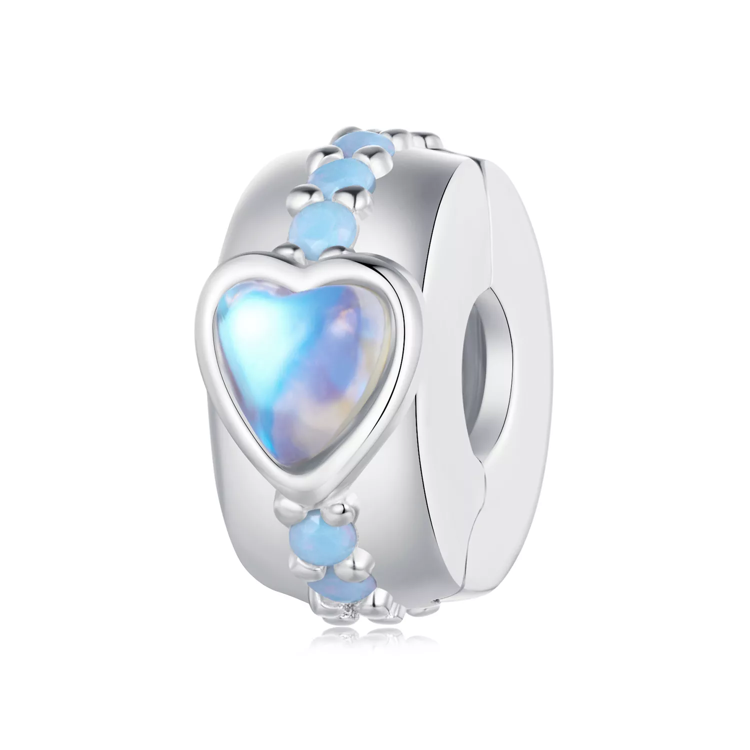 clip de estilo pandora con corazón mágico scc2537