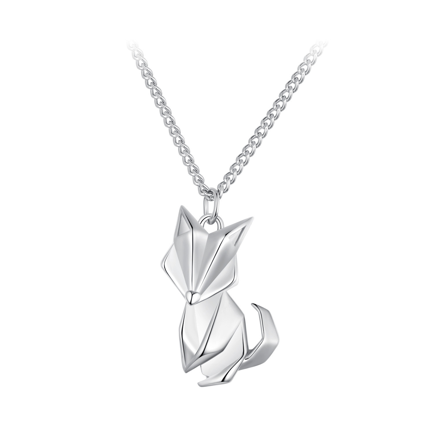collar de estilo pandora con un pequeño zorro bsn319