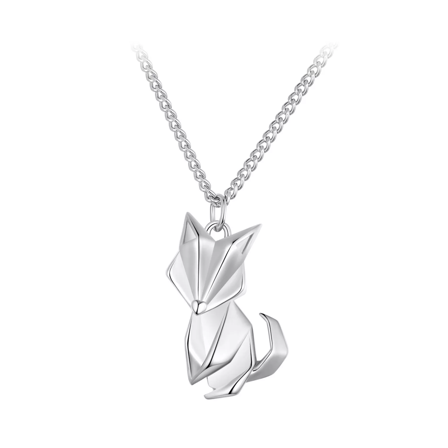 collar de estilo pandora con un pequeño zorro bsn319