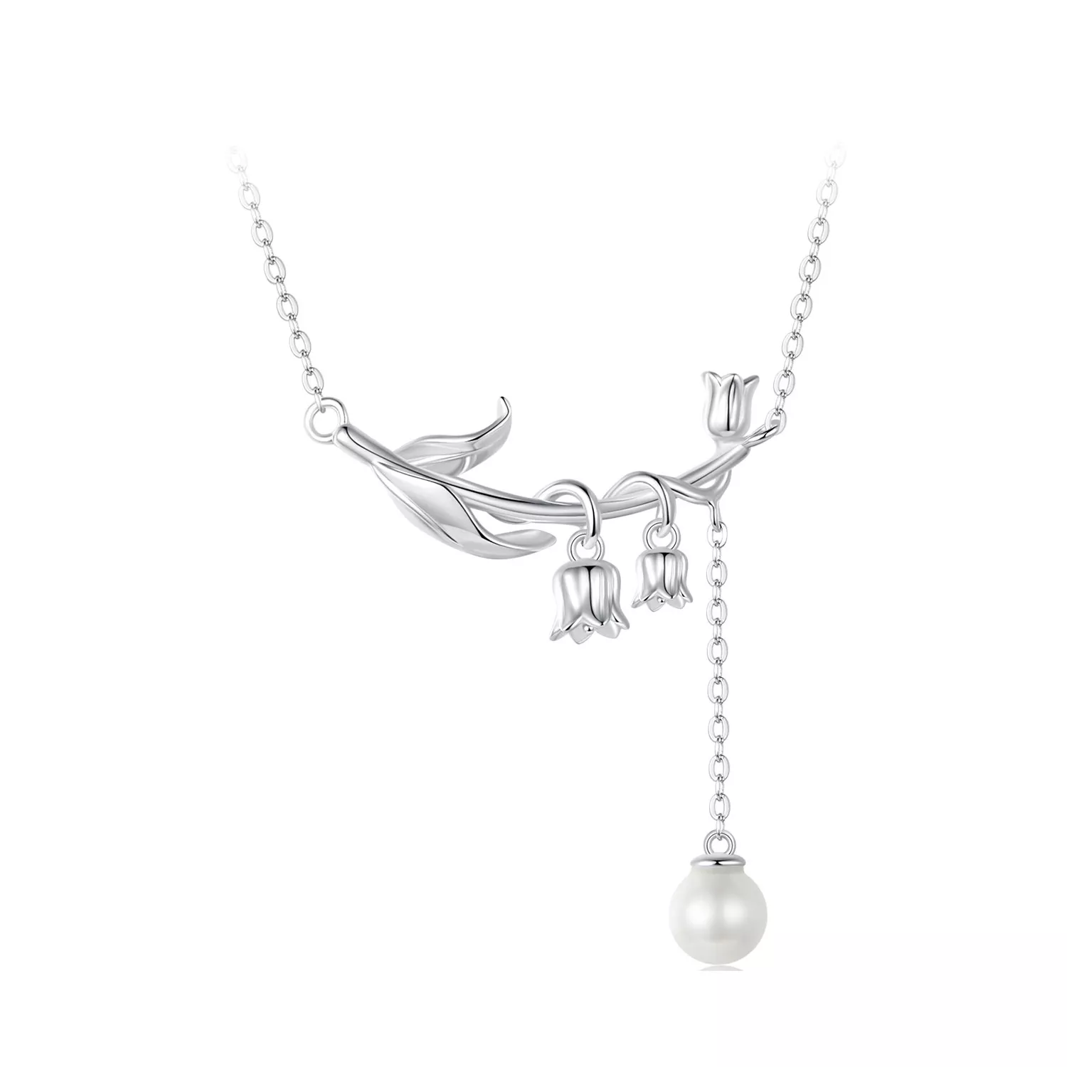 collar de estilo pandora lirio del valle bsn357