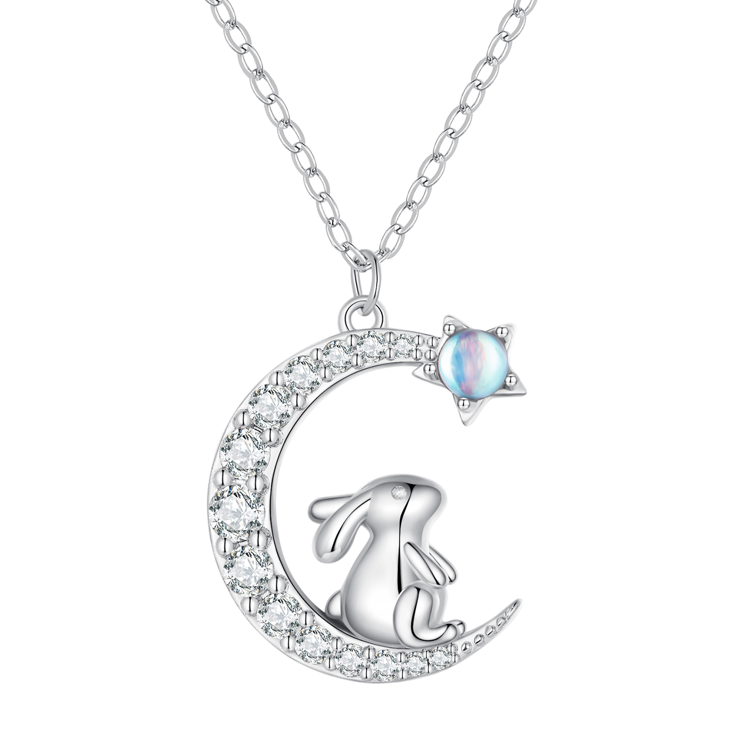 collar estilo pandora con ejo lunar bsn302