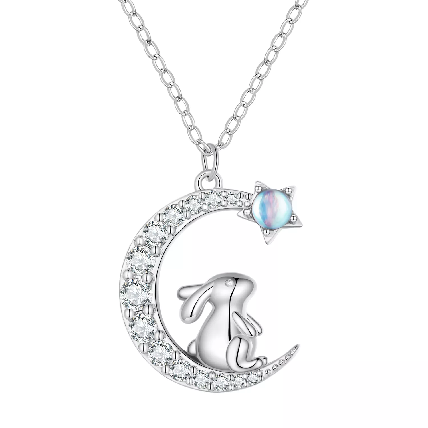 collar estilo pandora con ejo lunar bsn302