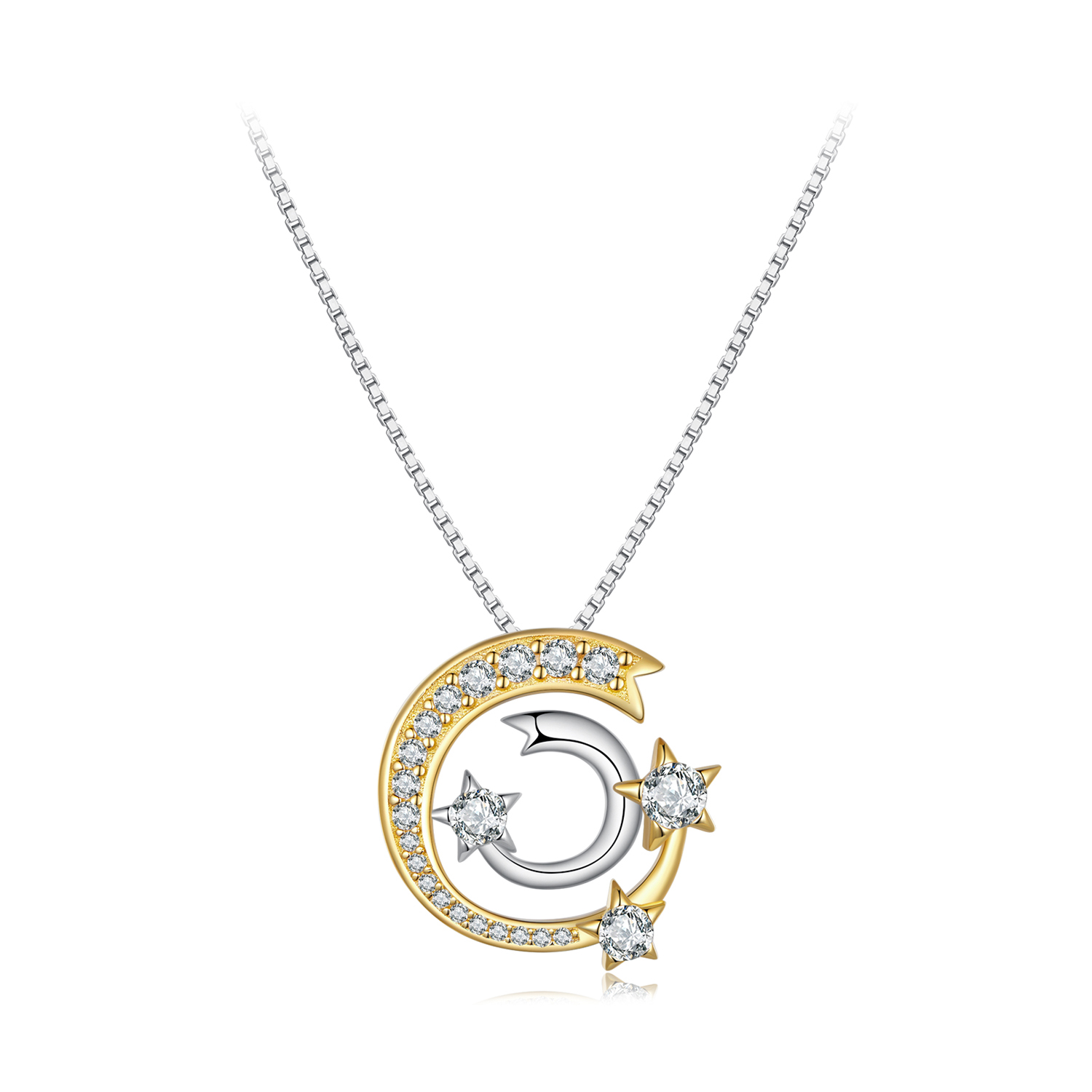 collar estilo pandora con forma de meteorito bsn350