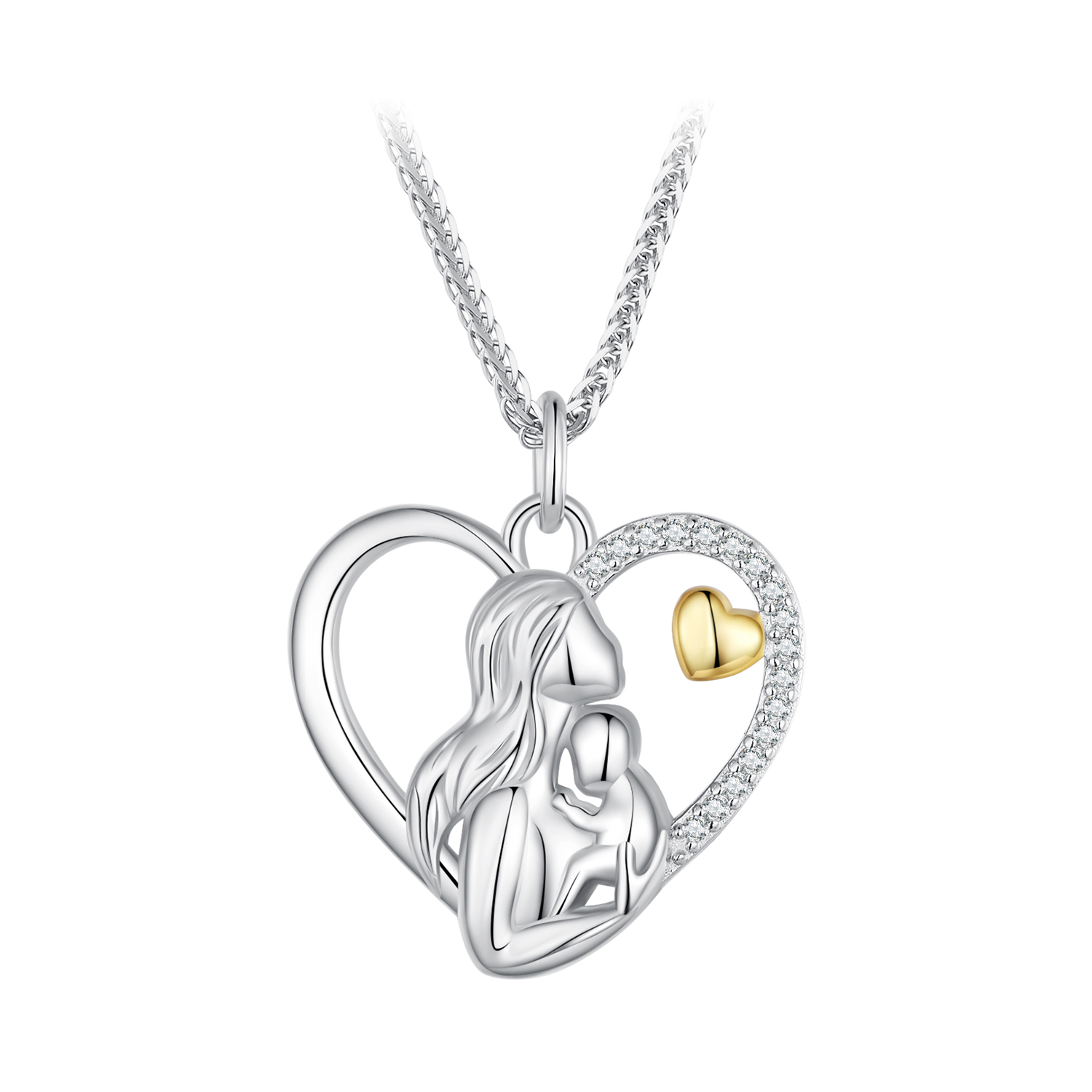 collar estilo pandora de profundo amor entre madre e hijo scn498