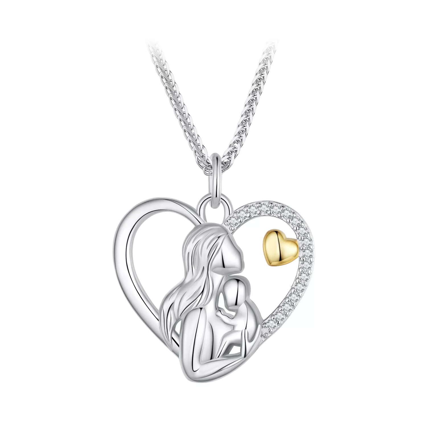 collar estilo pandora de profundo amor entre madre e hijo scn498