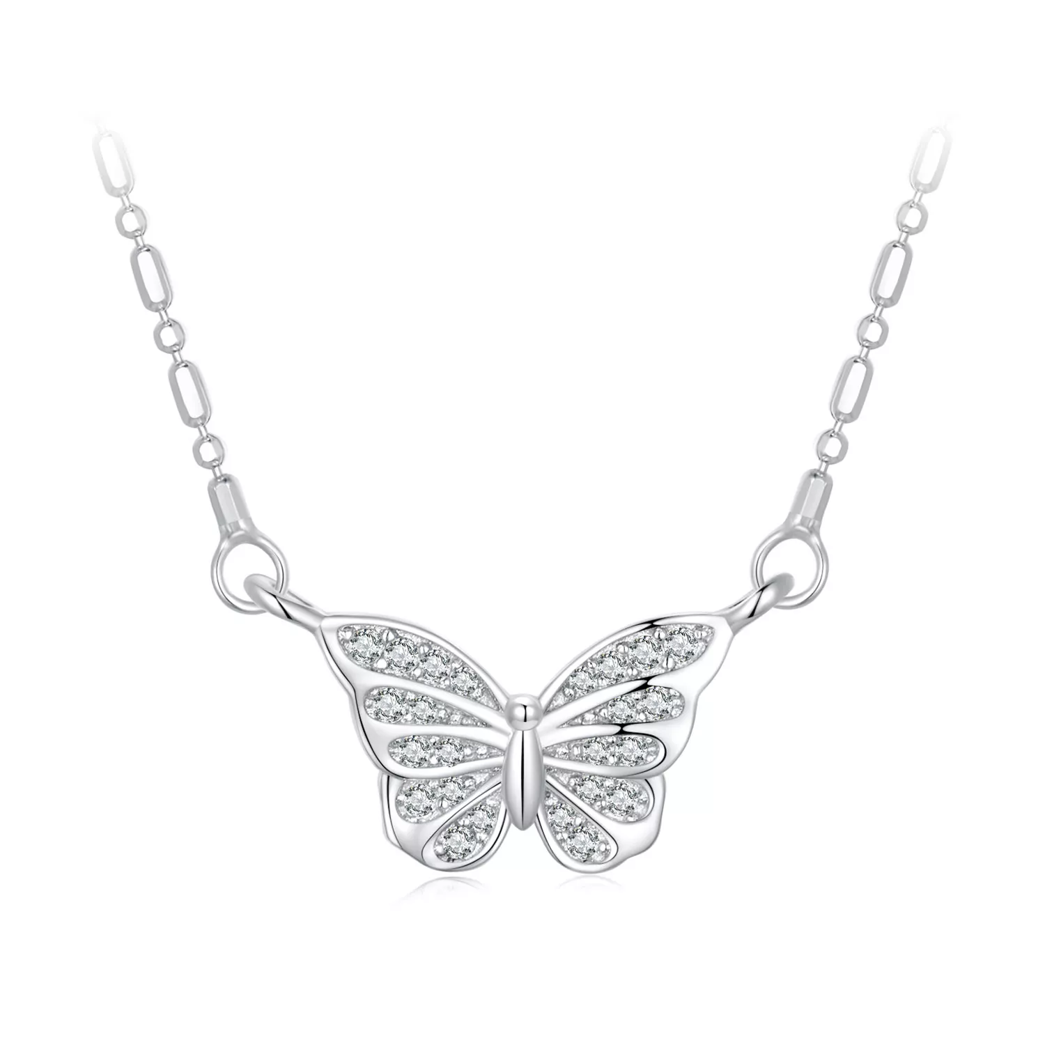 collar inteligente estilo pandora con mariposa bsn352
