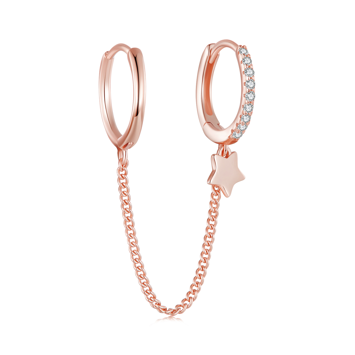 estilo pandora cadena segura astropath en oro rosa sce914 c