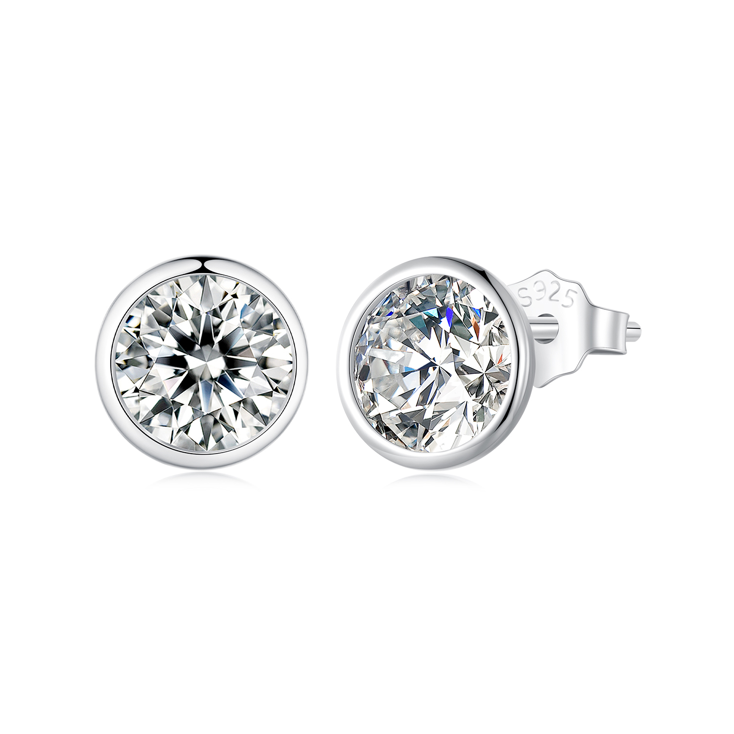 estilo pandora pendientes brillantes bse902