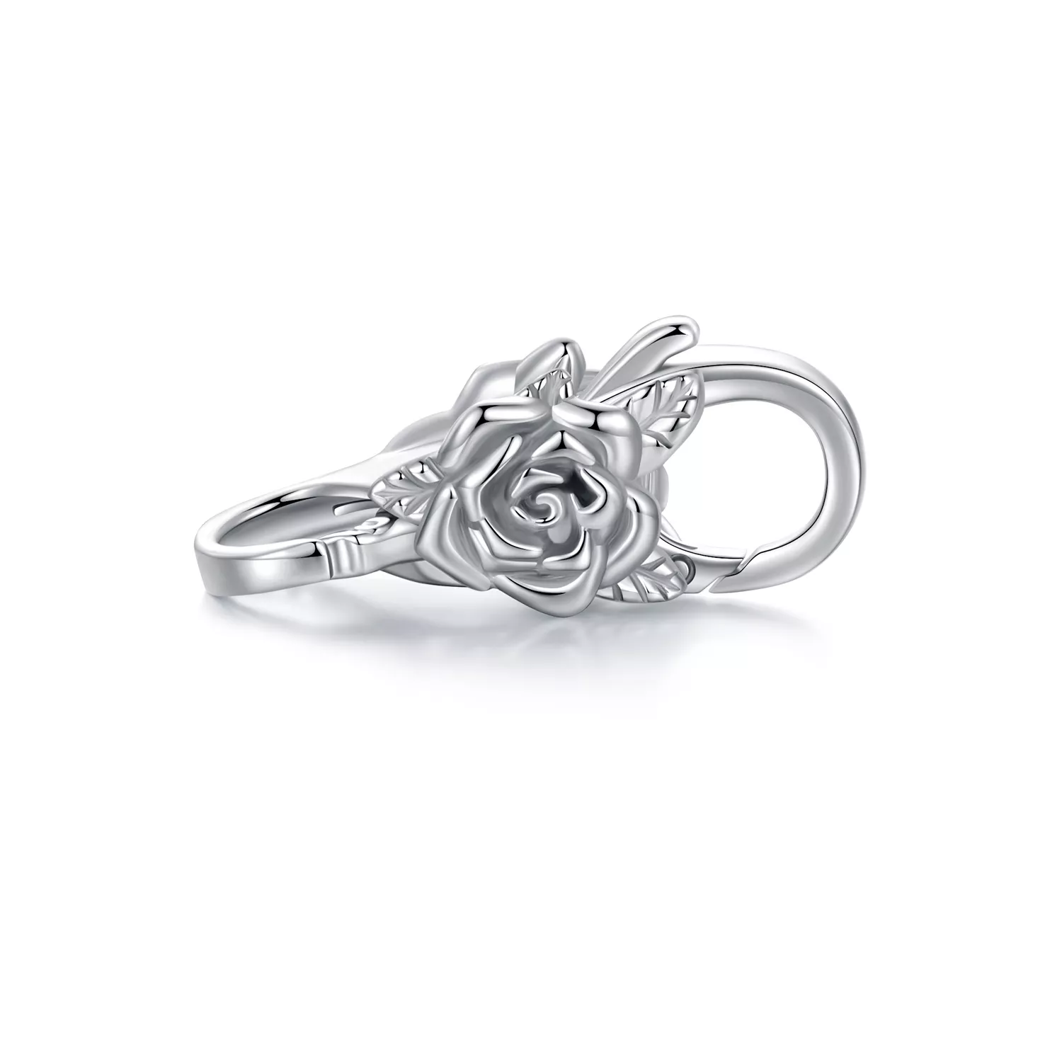 estilo pandora rosa doble mosquetón bsp024