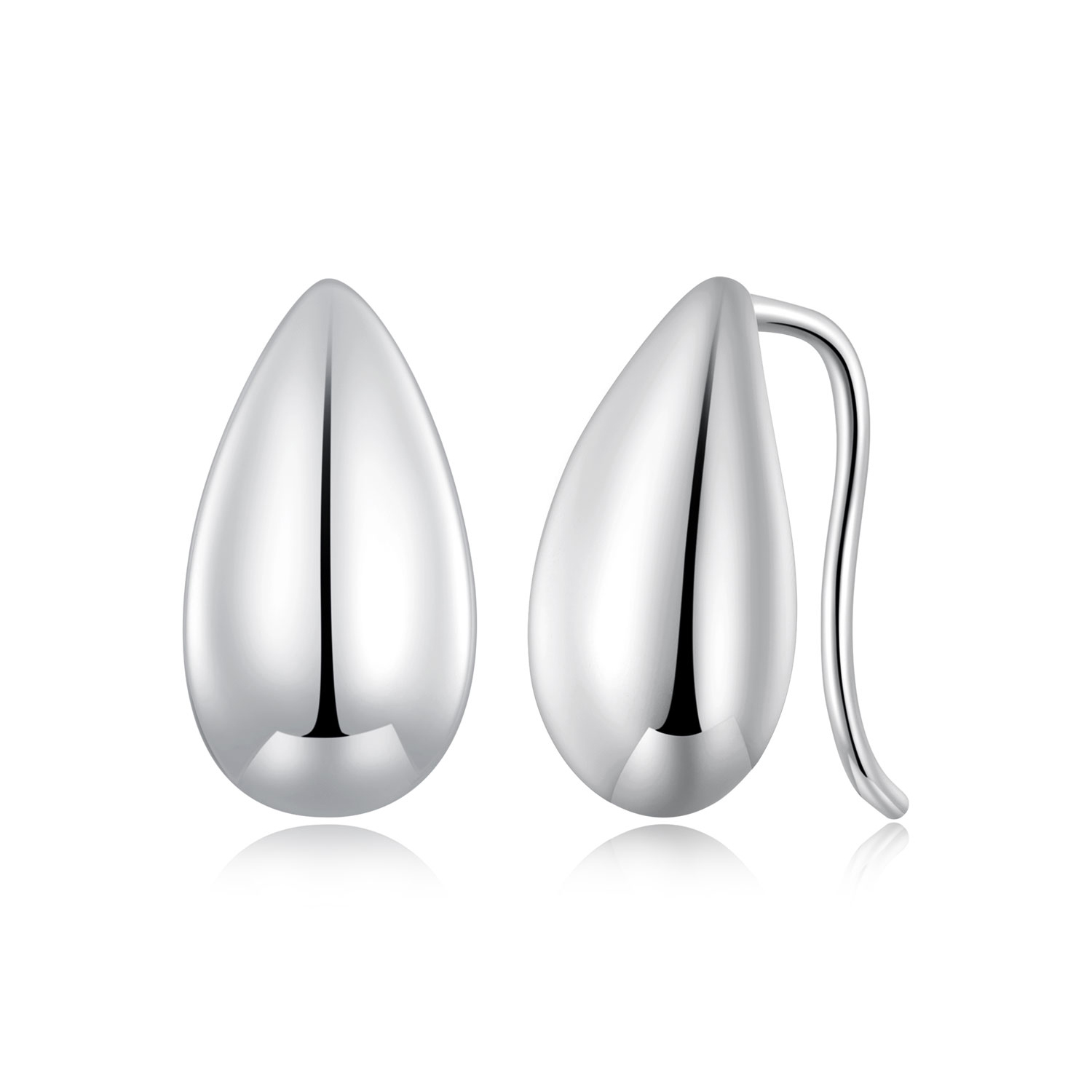 estos aretes de botón estilo pandora con destellos de gotas de agua bse869