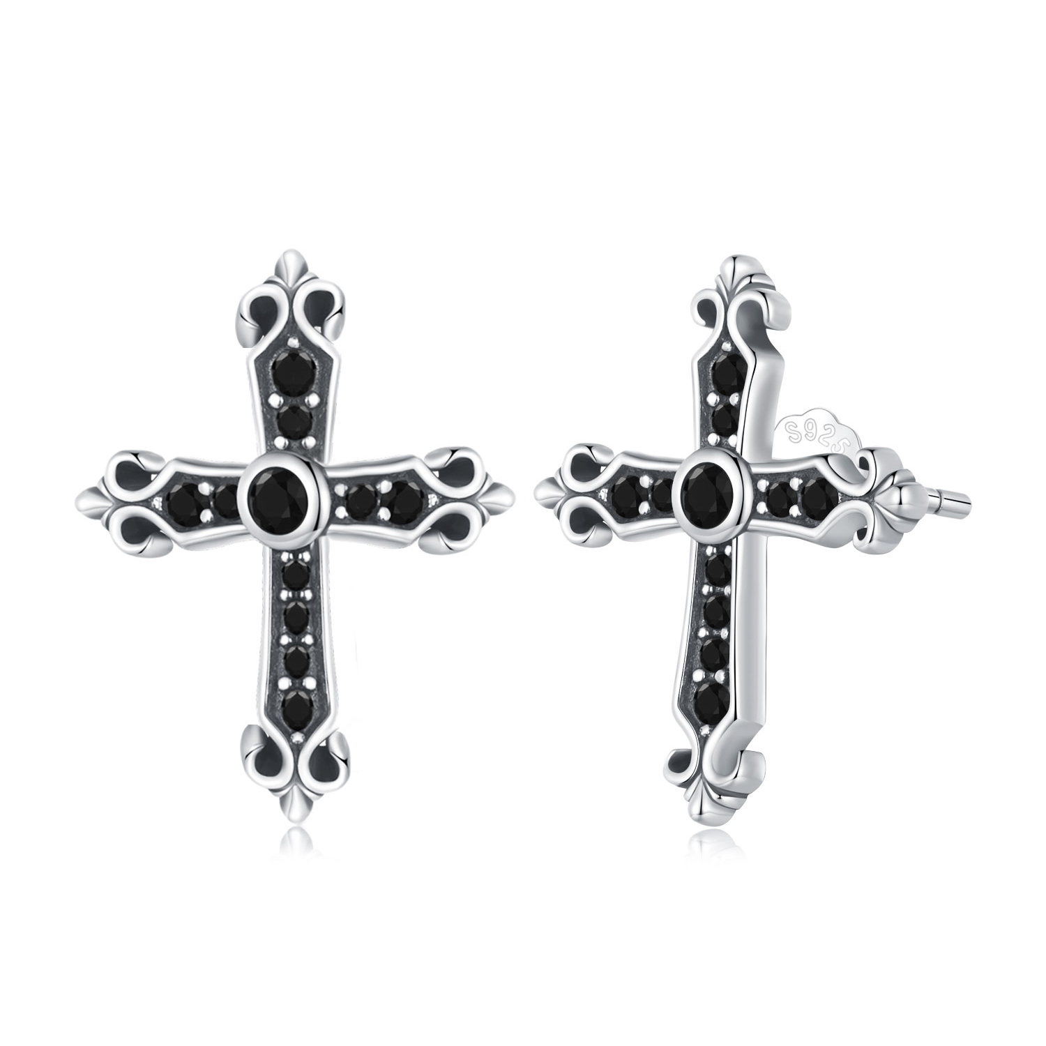 estos aretes de estilo pandora vintage estilo cruz sce1655