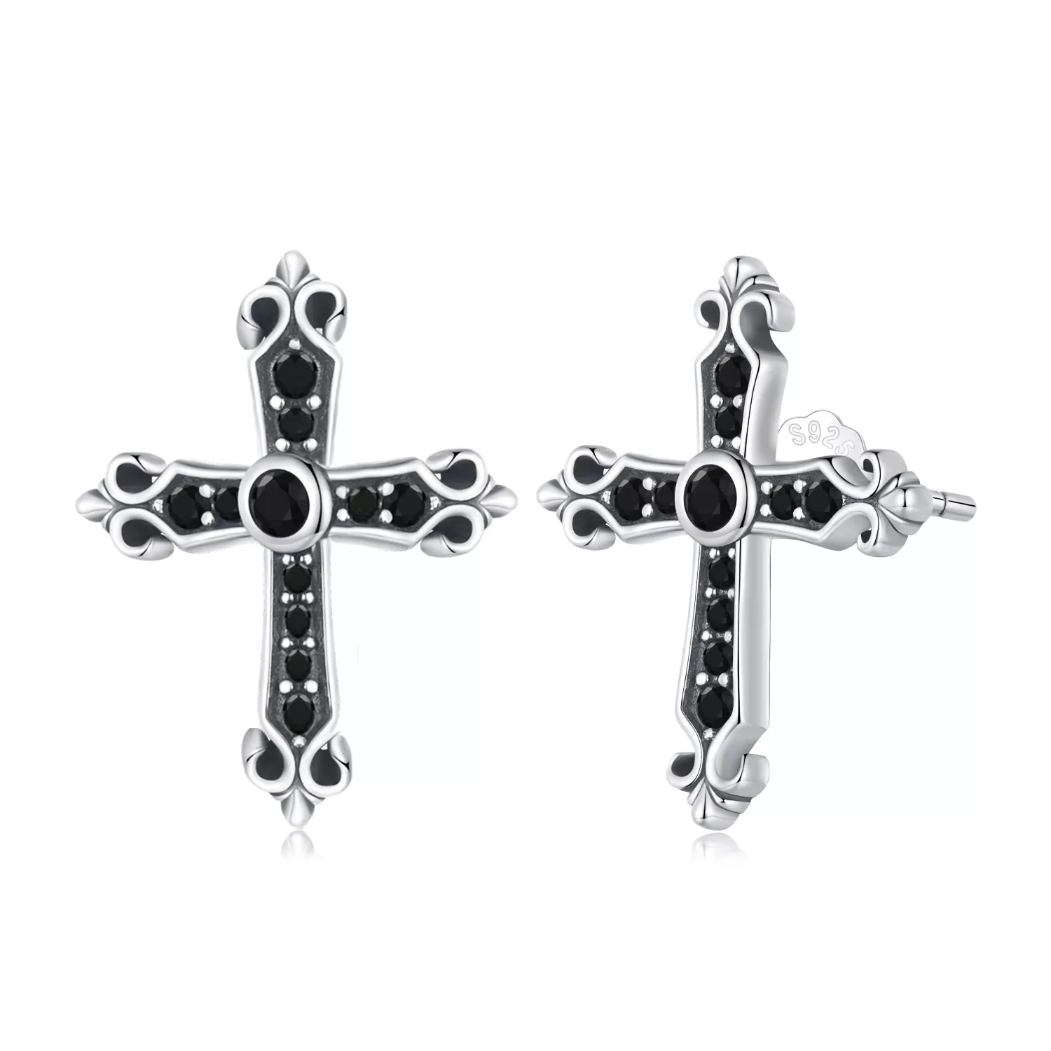 estos aretes de estilo pandora vintage estilo cruz sce1655
