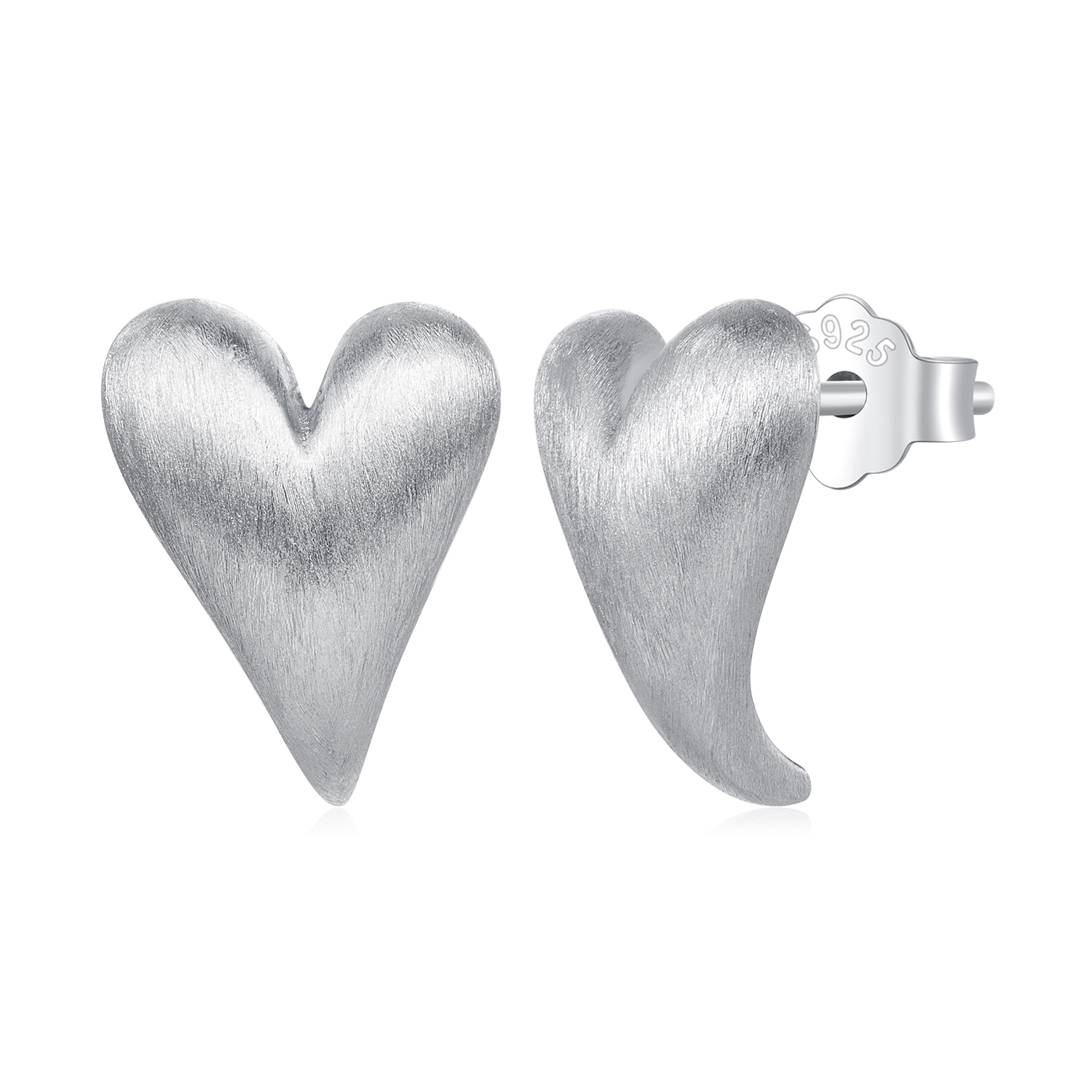 estos aretes en forma de corazón estilo pandora bse916