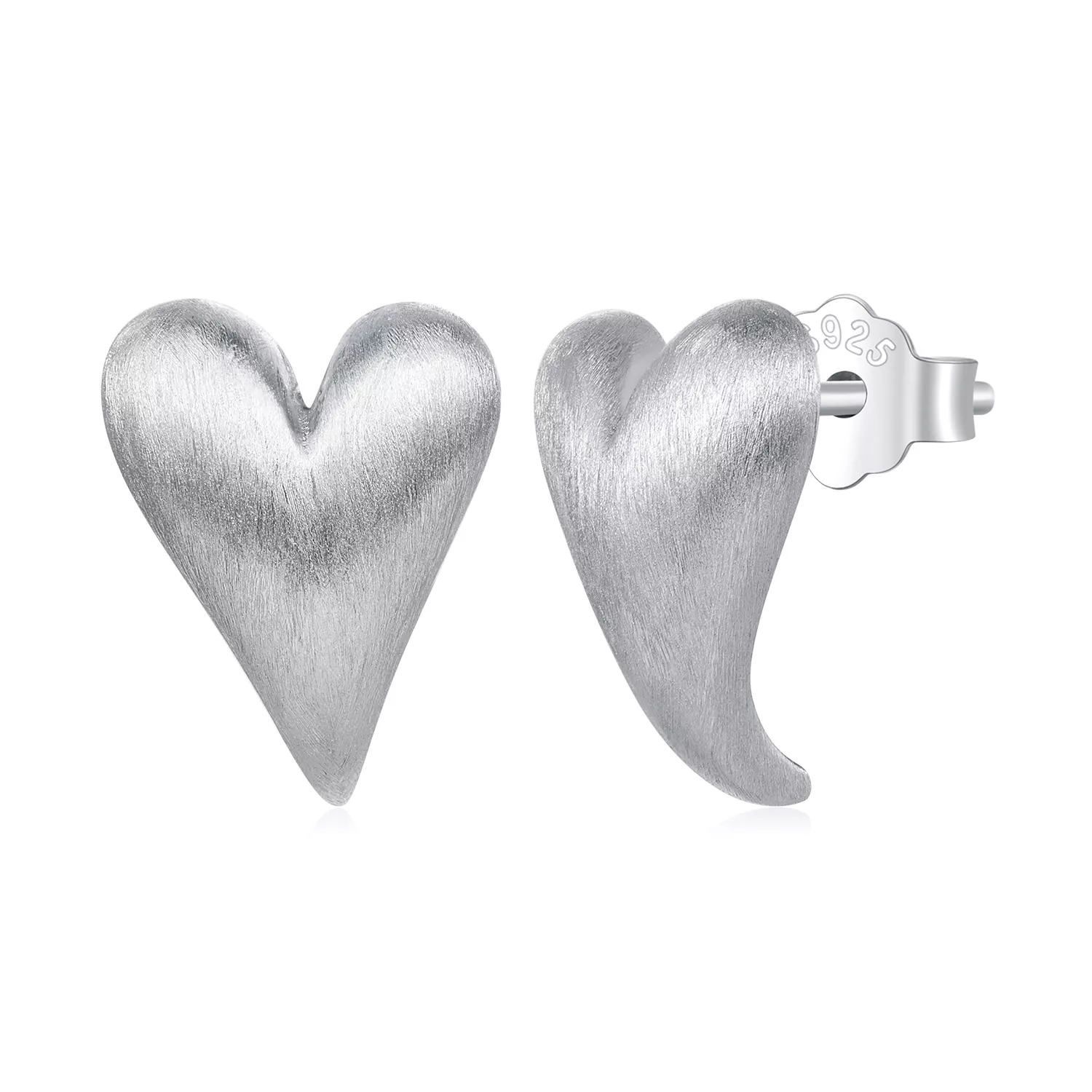 estos aretes en forma de corazón estilo pandora bse916
