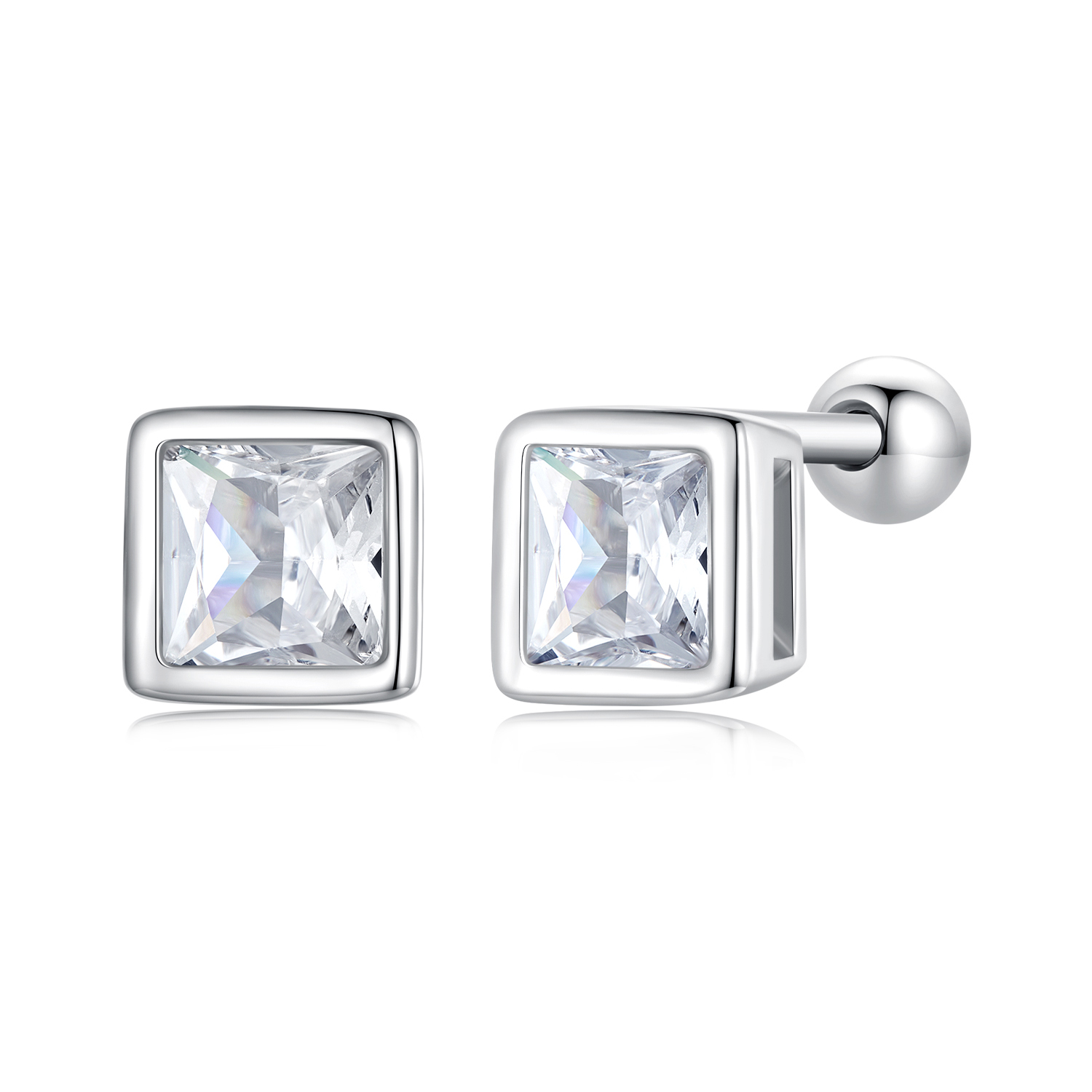 estos aretes estilo pandora mini princess con zirconia son perfectos bse885 s