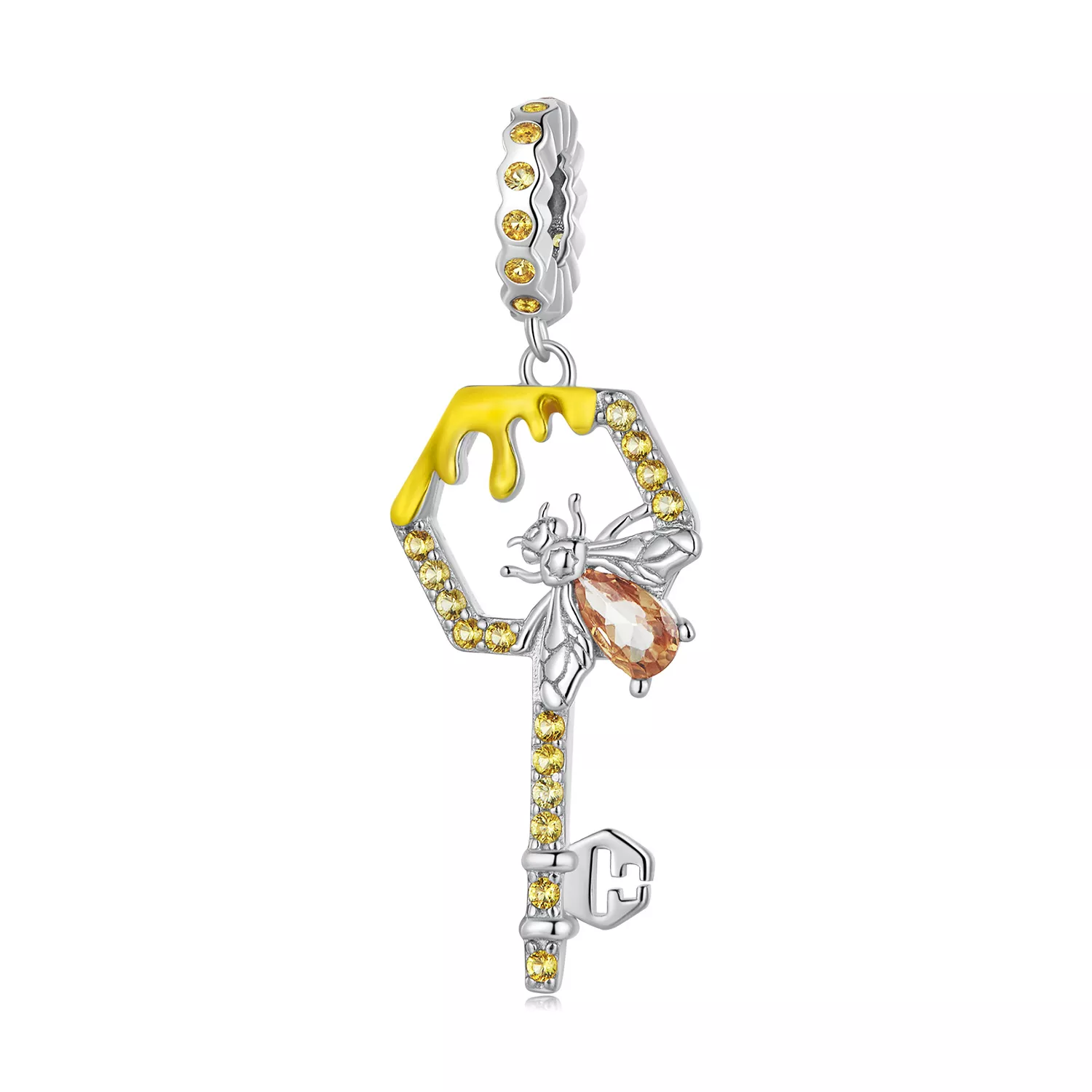 pandora estilo colmena llavero dangle bsc822