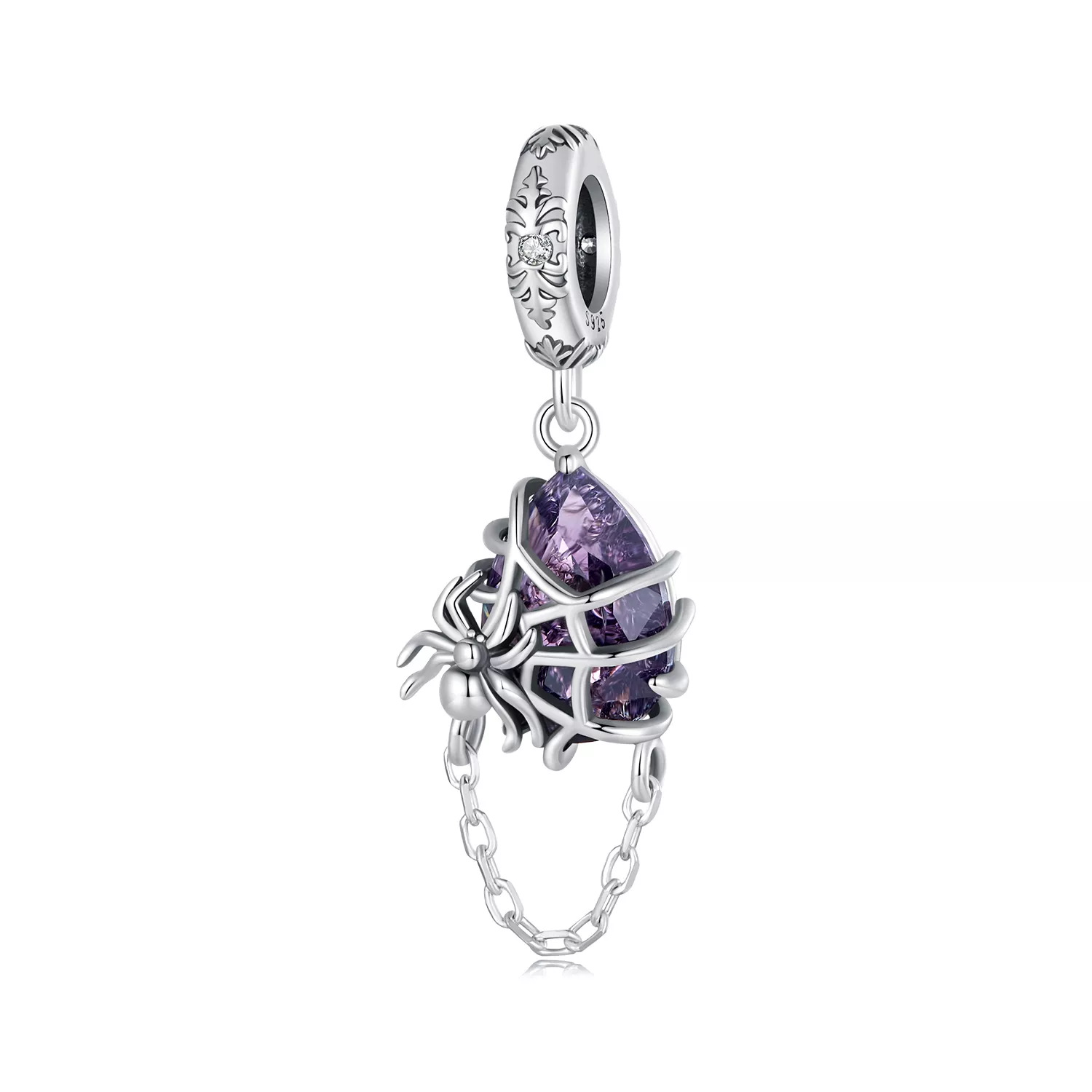 pendiente de araña estilo pandora bsc913