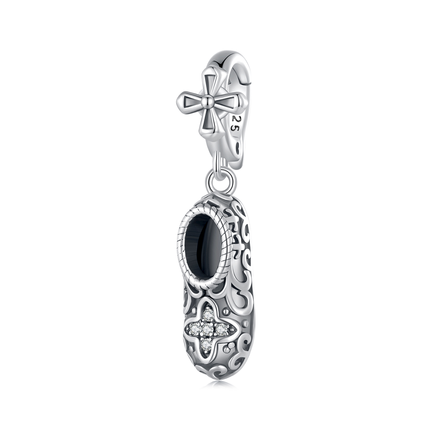 pendiente de zapatos con patrón exquisito de estilo pandora scc2573