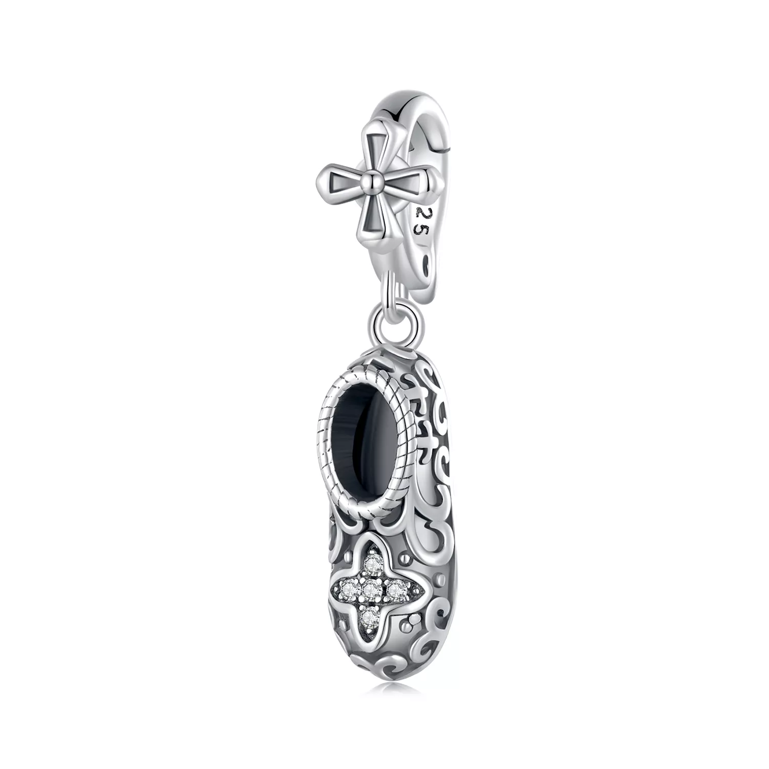 pendiente de zapatos con patrón exquisito de estilo pandora scc2573