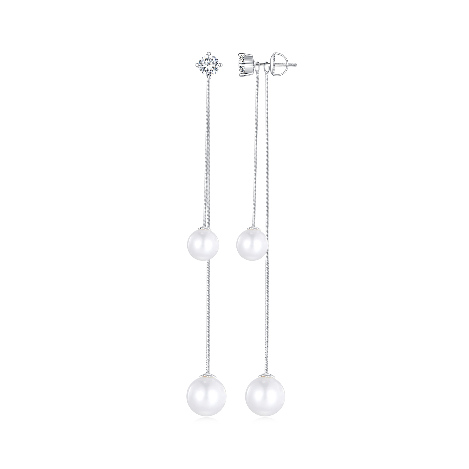 pendientes colgantes de cuentas con borlas al estilo pandora bse890