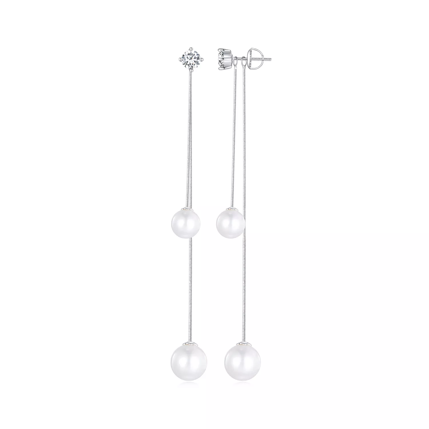 pendientes colgantes de cuentas con borlas al estilo pandora bse890