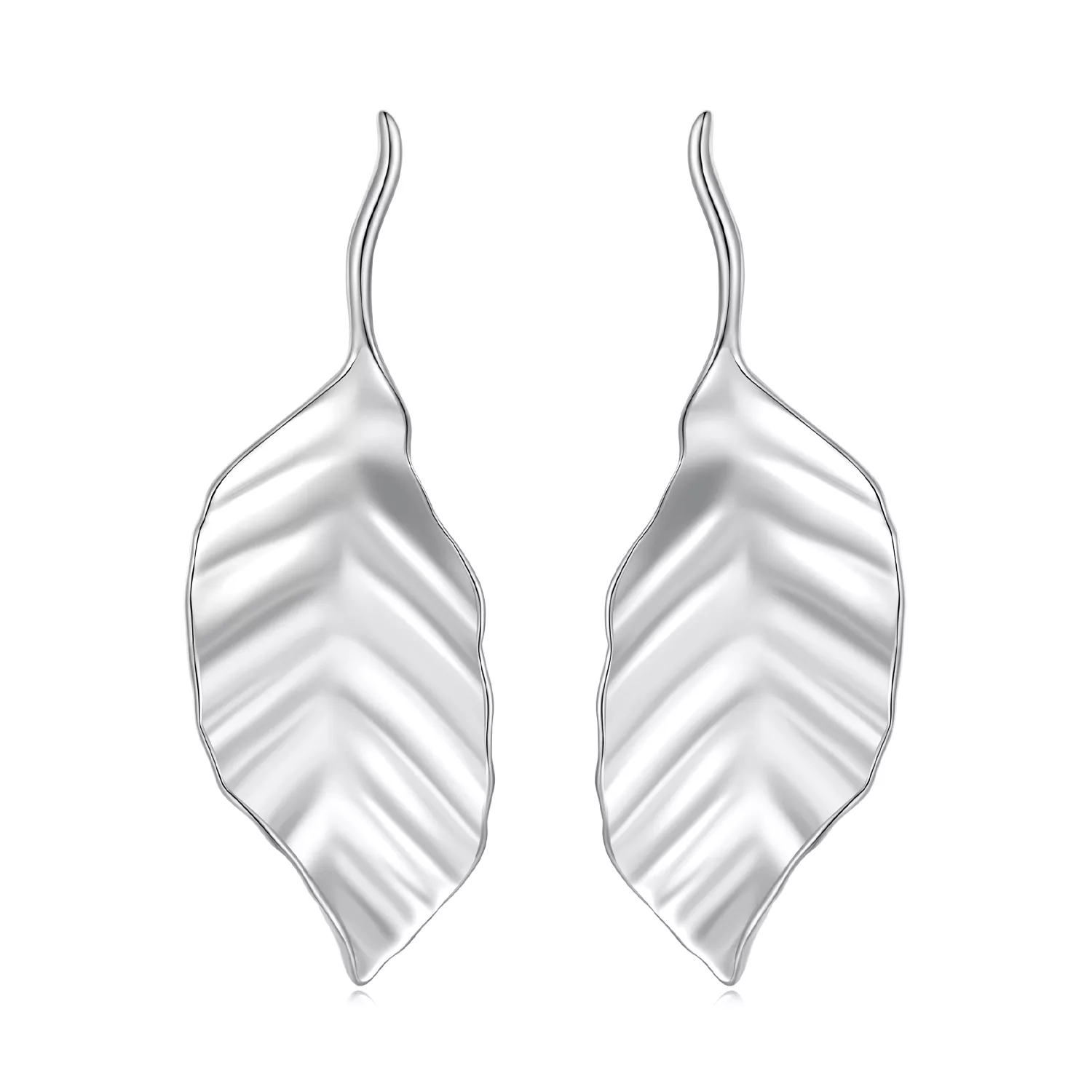 pendientes de botón estilo pandora con hojas bse812