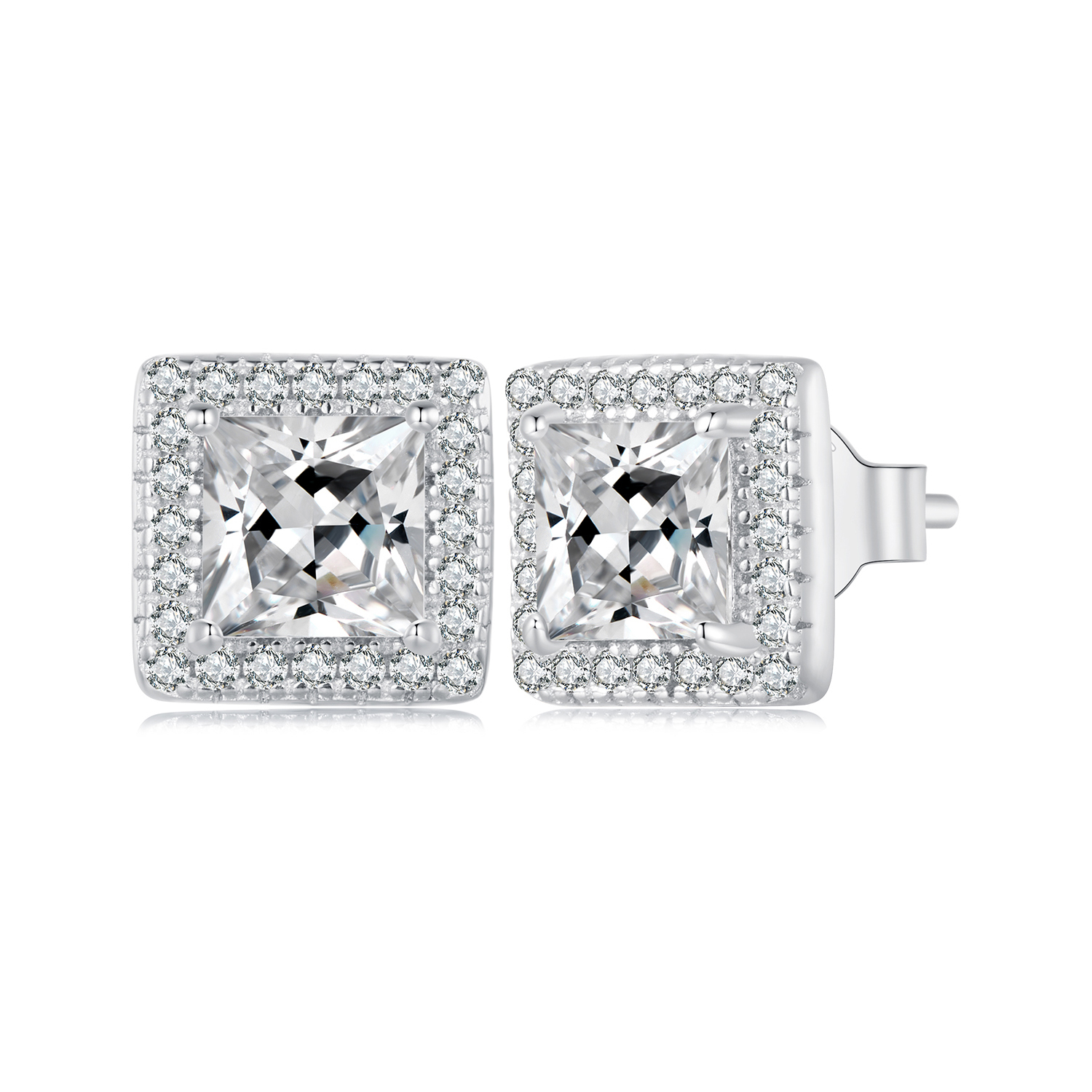 pendientes de estilo pandora de lujo ligero bse895