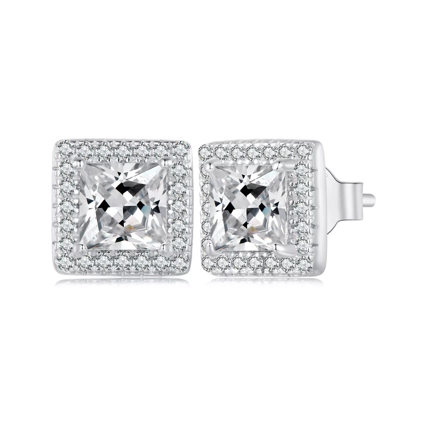 pendientes de estilo pandora de lujo ligero bse895