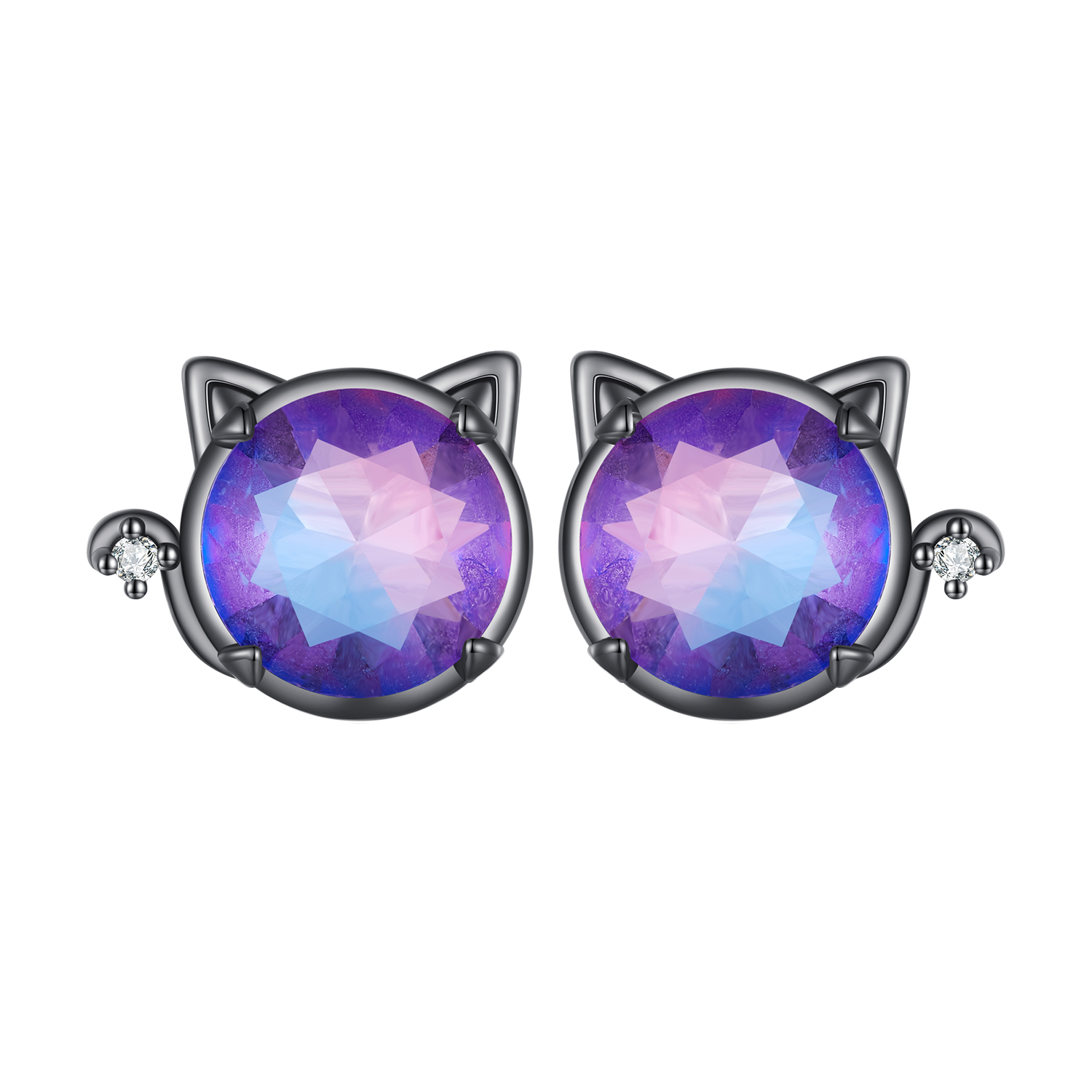 pendientes de gato estilo pandora sce1568
