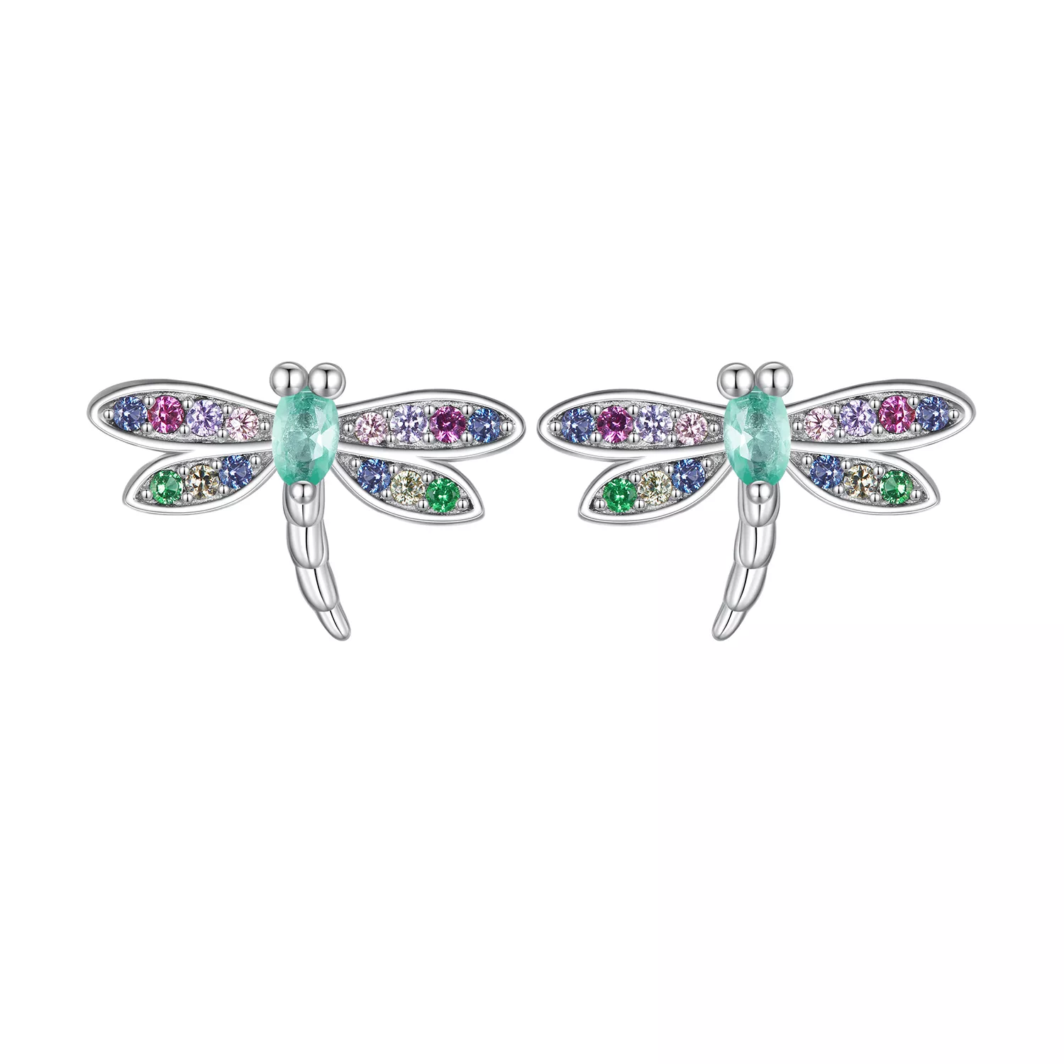 pendientes de mariposa al estilo pandora bse795