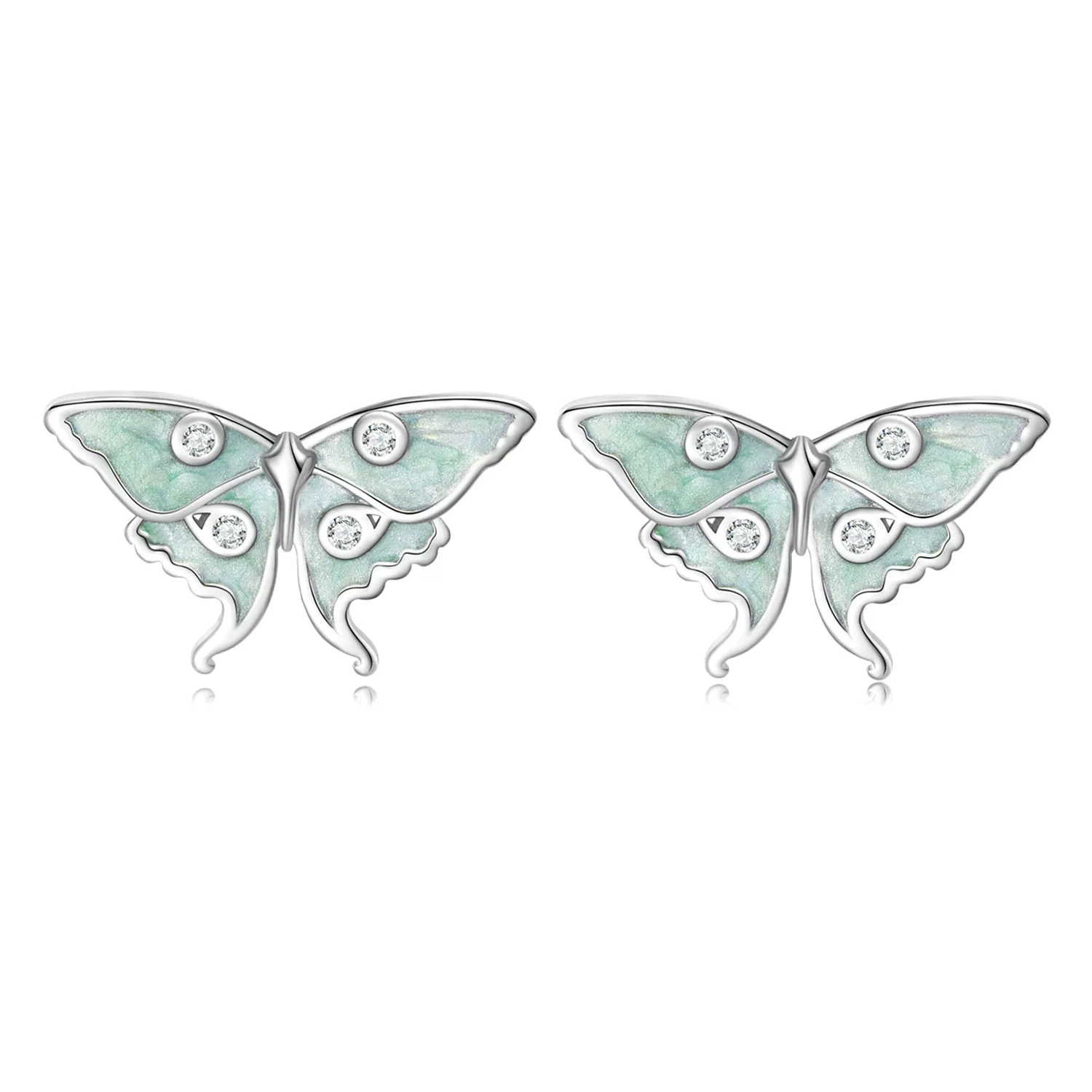 pendientes de mariposa estilo pandora del mago de oz bse828