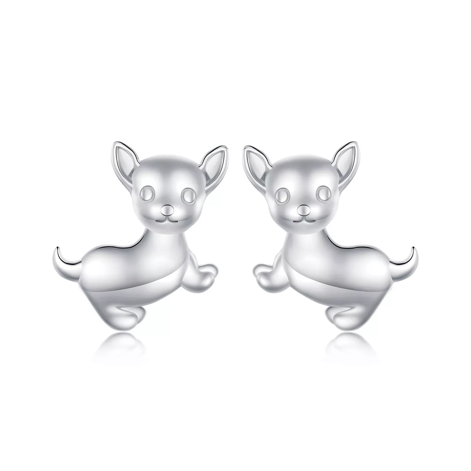 pendientes de perno con estilo pandora de chihuahua sce1620