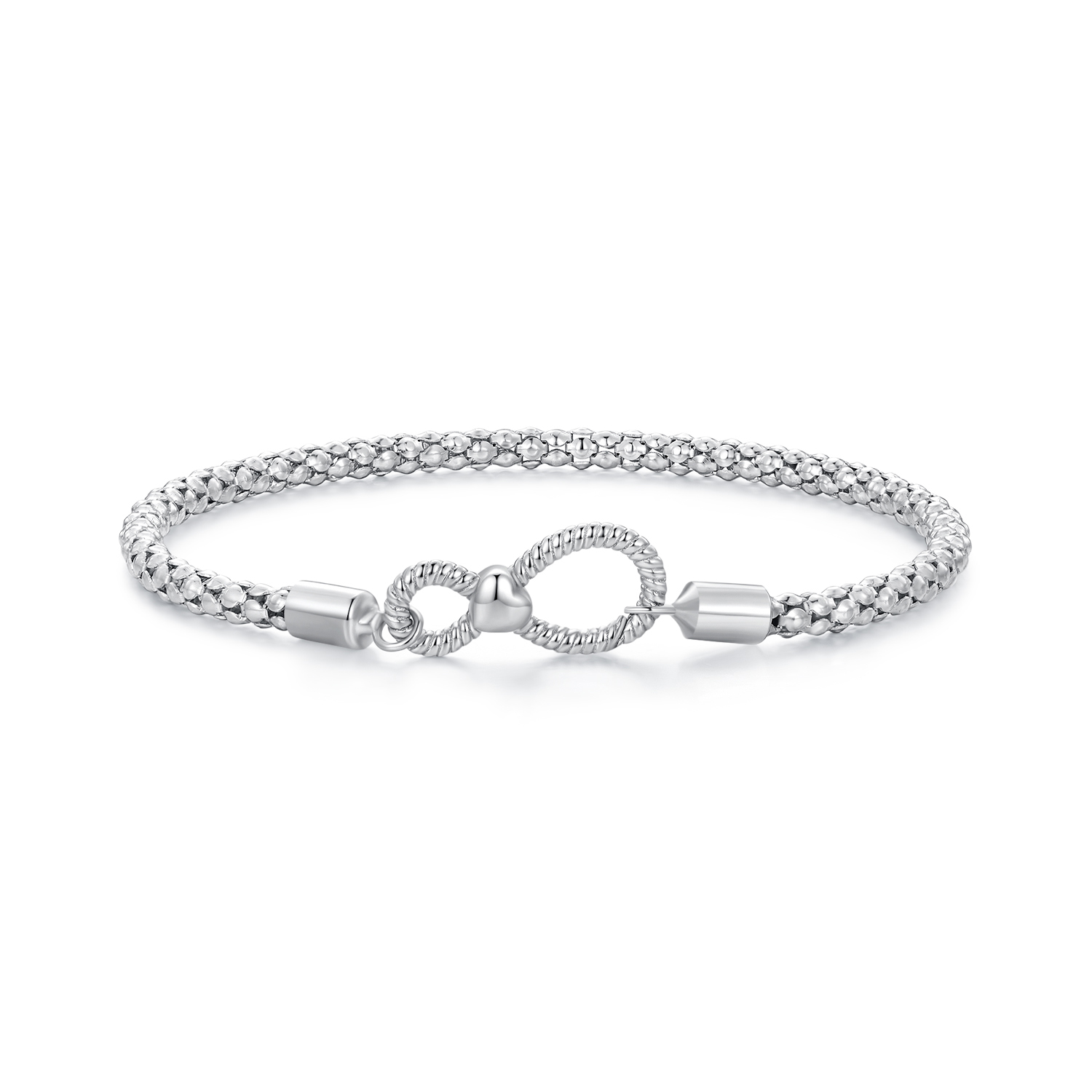 pulsera básica de cadena estilo pandora con símbolo infinito scb260