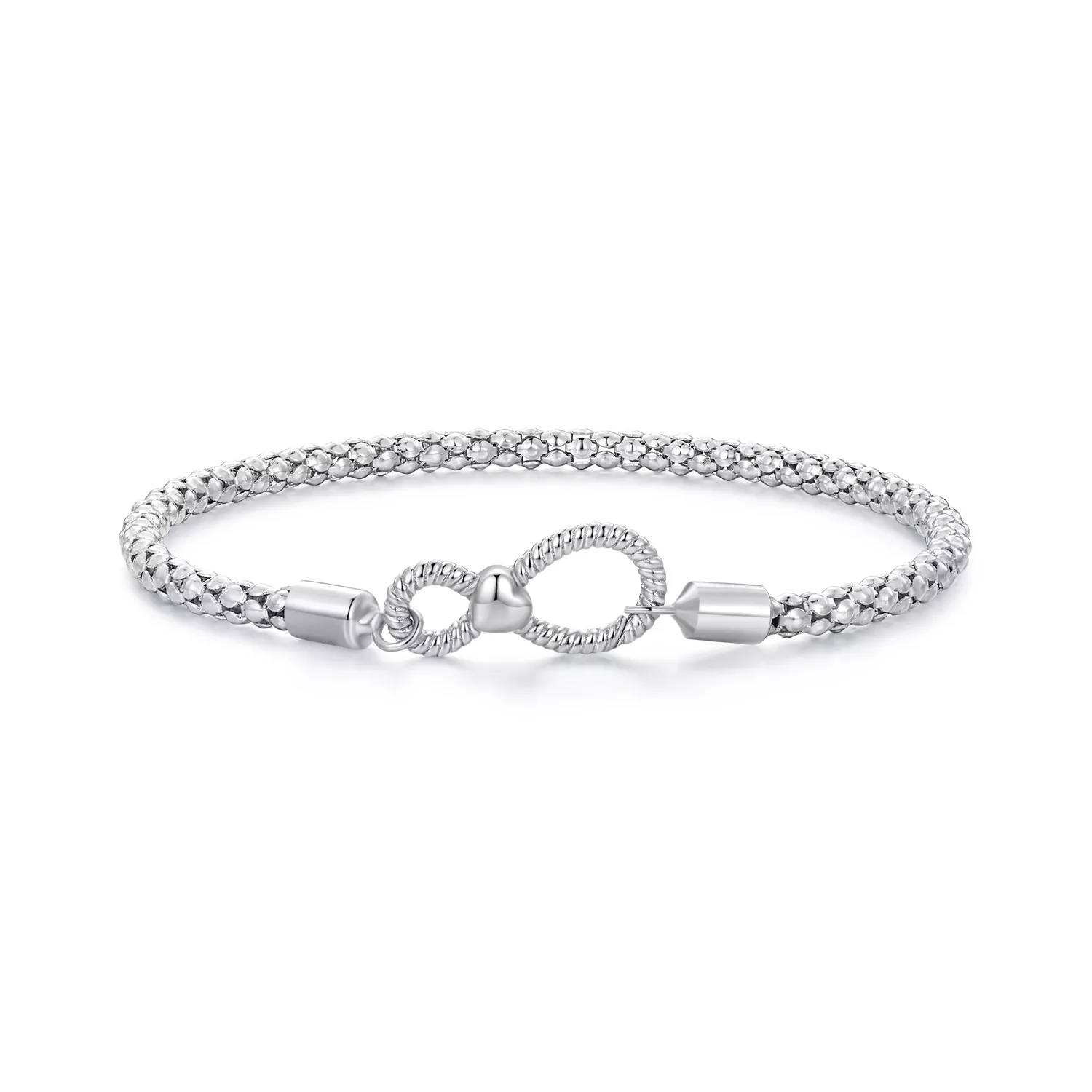 pulsera básica de cadena estilo pandora con símbolo infinito scb260