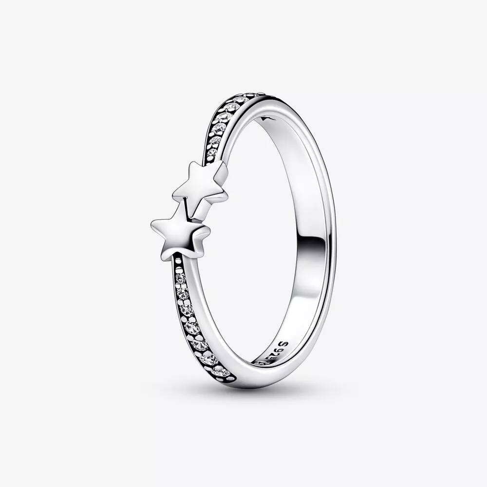 anillo brillante con estrellas fugaces de pandora 192365c01