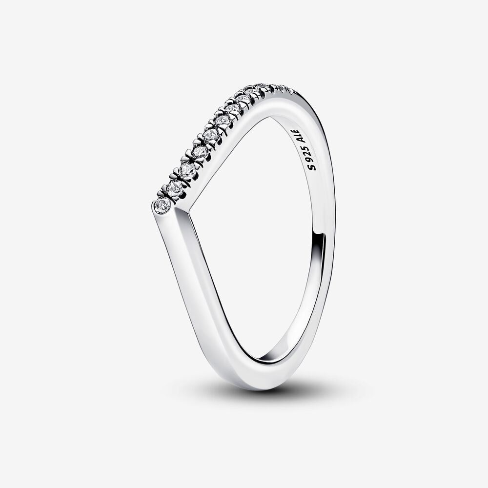 anillo pandora timeless wish con medias luces brillantes 192394c01